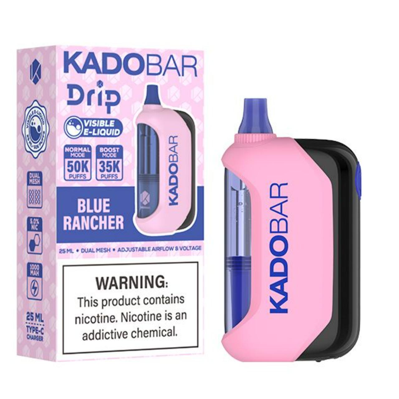 KadoBar Drip 50K Puff Disposable Blue Rancher KadoBar Drip 50K Puff Disposable Blue Rancher