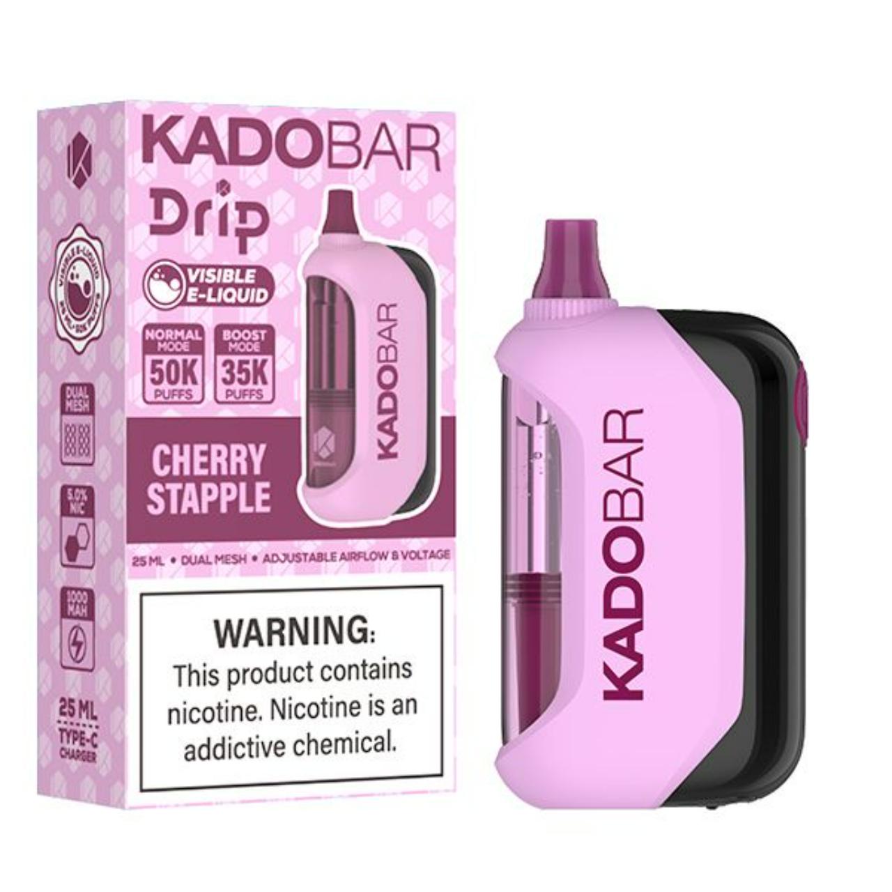 KadoBar Drip 50K Puff Disposable Cherry Strapple KadoBar Drip 50K Puff Disposable Cherry Strapple