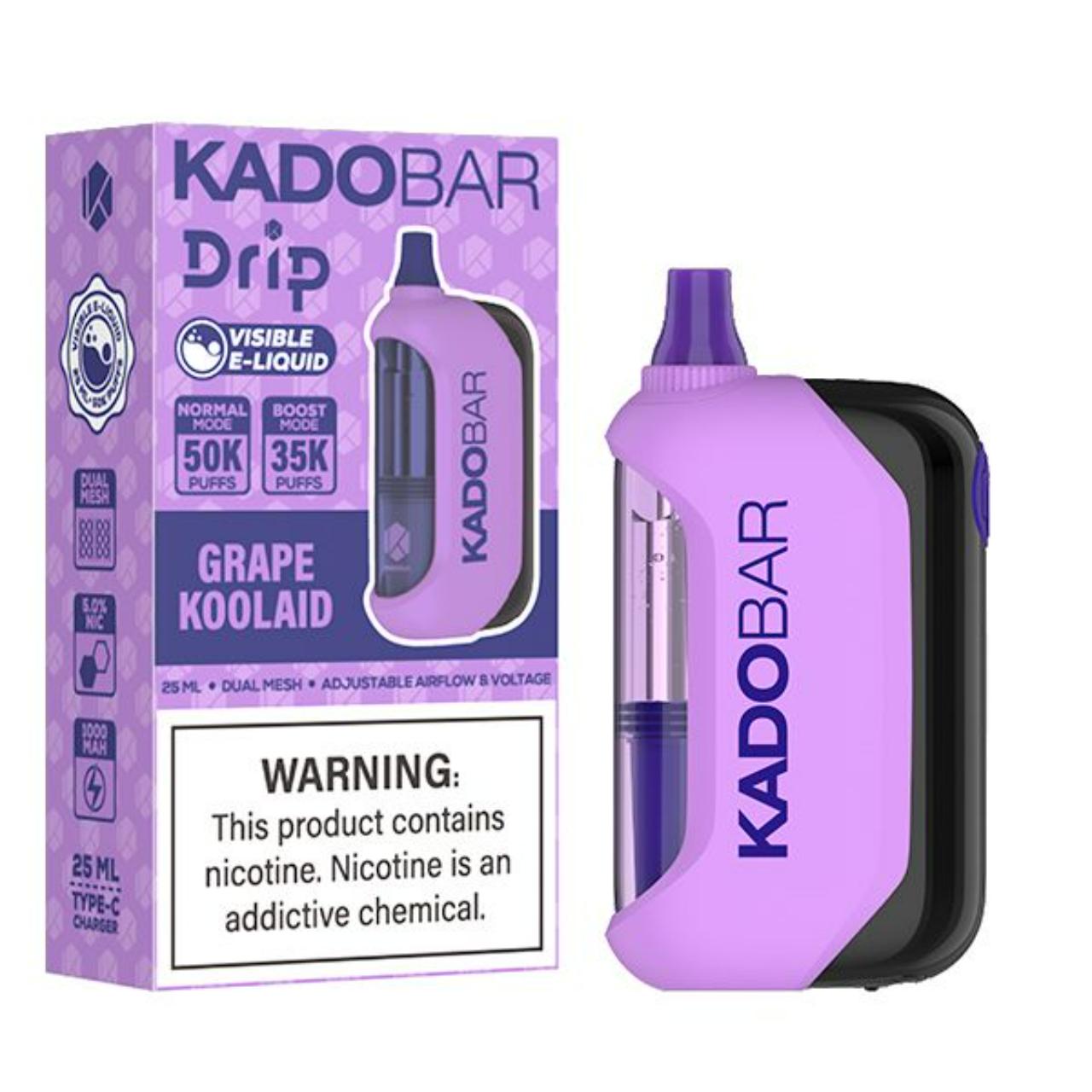KadoBar Drip 50K Puff Disposable Grape Koolaid KadoBar Drip 50K Puff Disposable Grape Koolaid