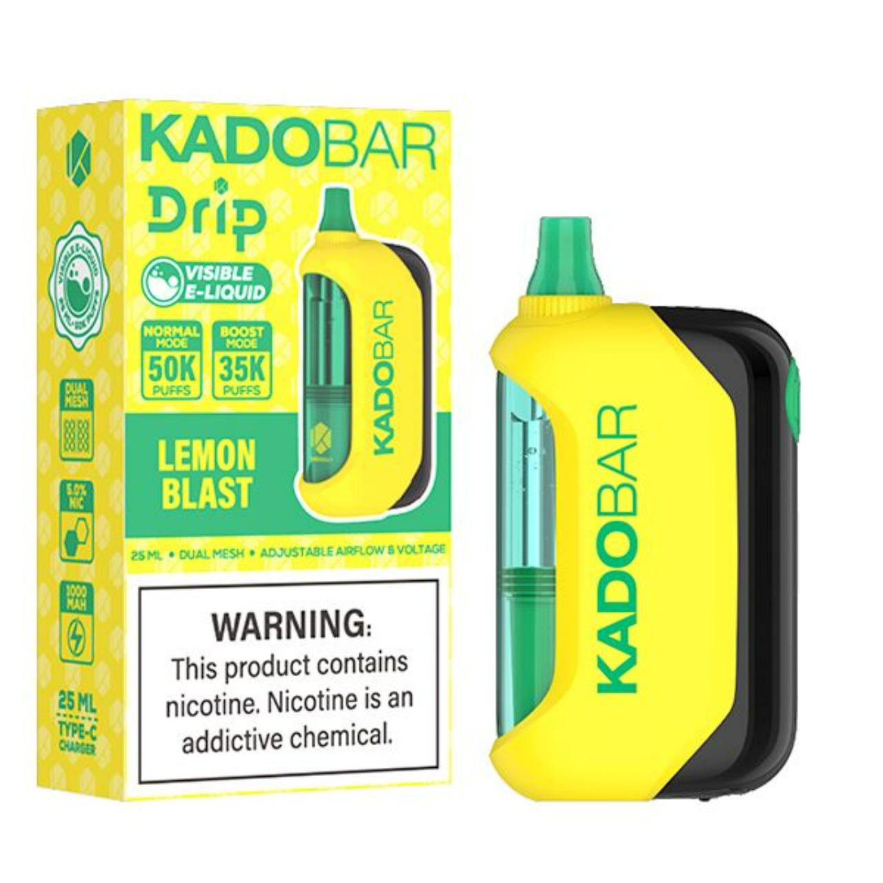 KadoBar Drip 50K Puff Disposable Lemon Blast KadoBar Drip 50K Puff Disposable Lemon Blast