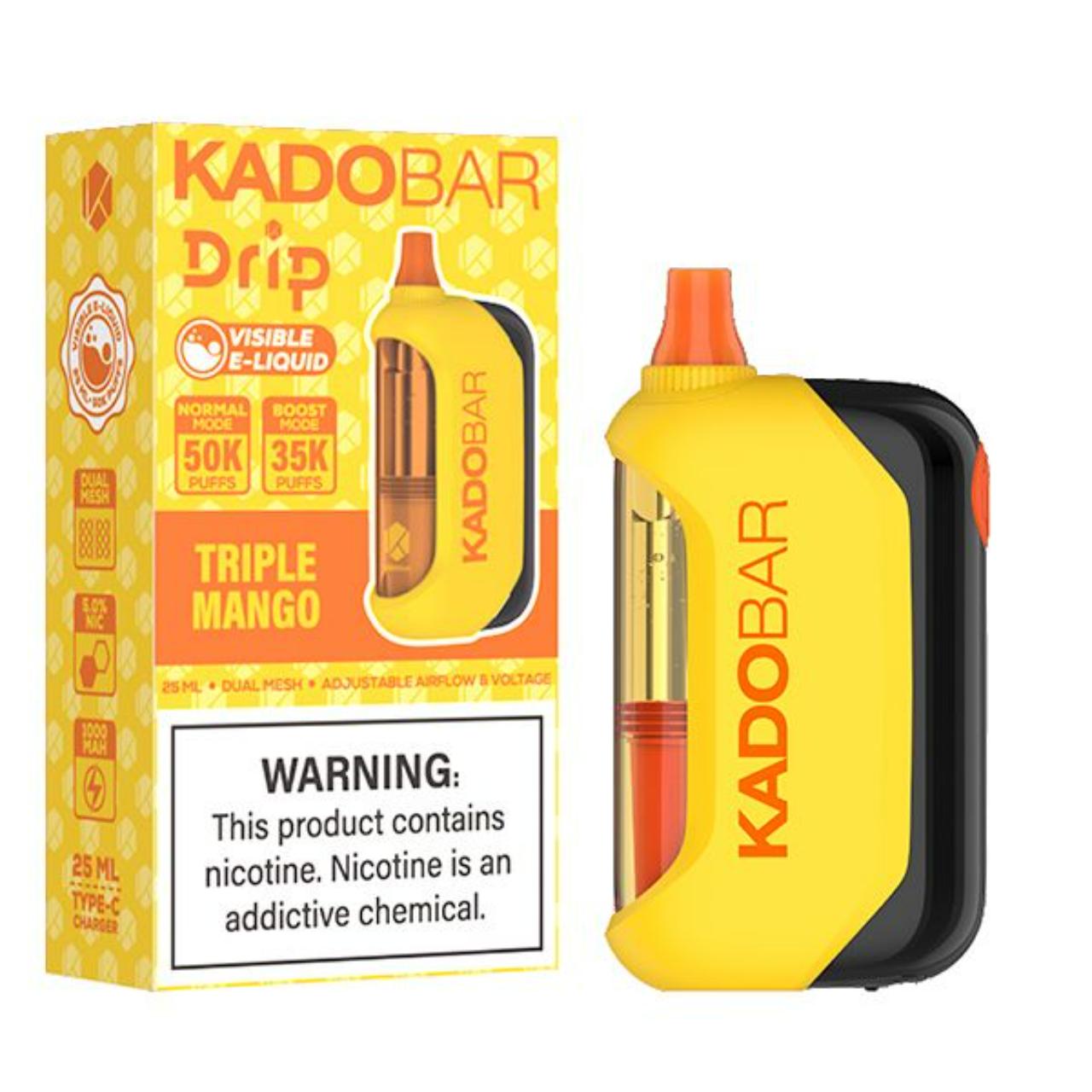 KadoBar Drip 50K Puff Disposable Triple Mango KadoBar Drip 50K Puff Disposable Triple Mango