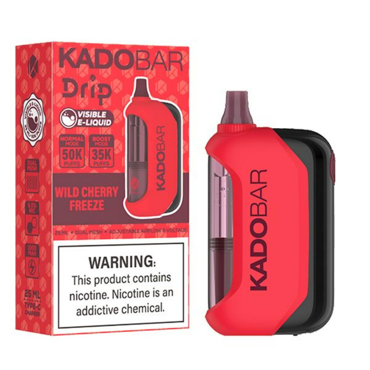 KadoBar Drip 50K Puff Disposable Wild Cherry Freeze KadoBar Drip 50K Puff Disposable Wild Cherry Freeze