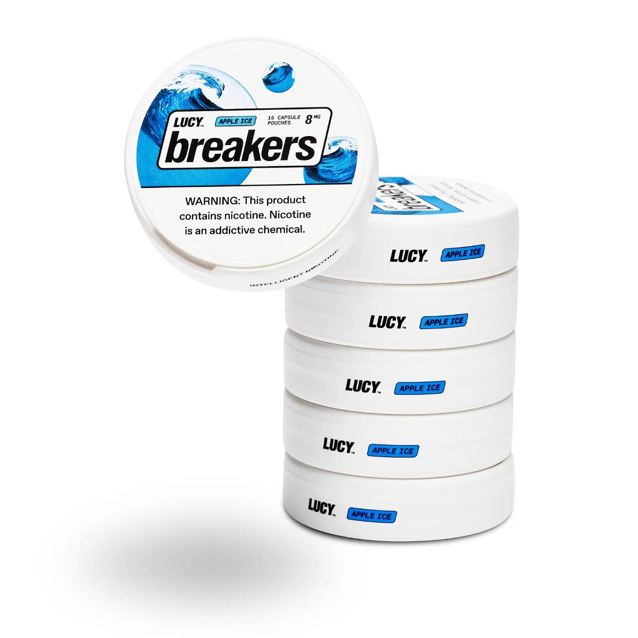 Lucy Breakers Nicotine Pouches - 5PK Apple Ice - 8MG Lucy Breakers Nicotine Pouches - 5PK Apple Ice - 8MG