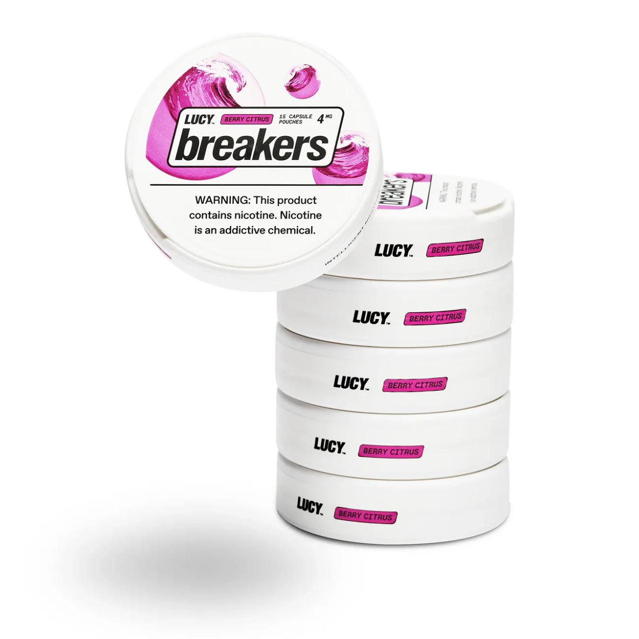 Lucy Breakers Nicotine Pouches - 5PK Berry Citrus - 4MG Lucy Breakers Nicotine Pouches - 5PK Berry Citrus - 4MG