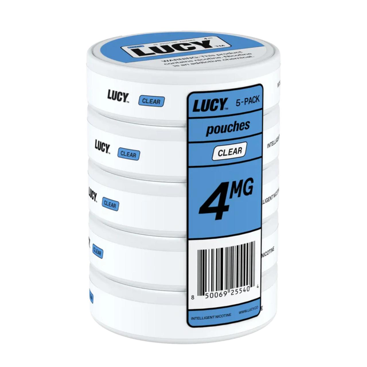 Lucy Nicotine Pouches - 5PK Clear 4mg