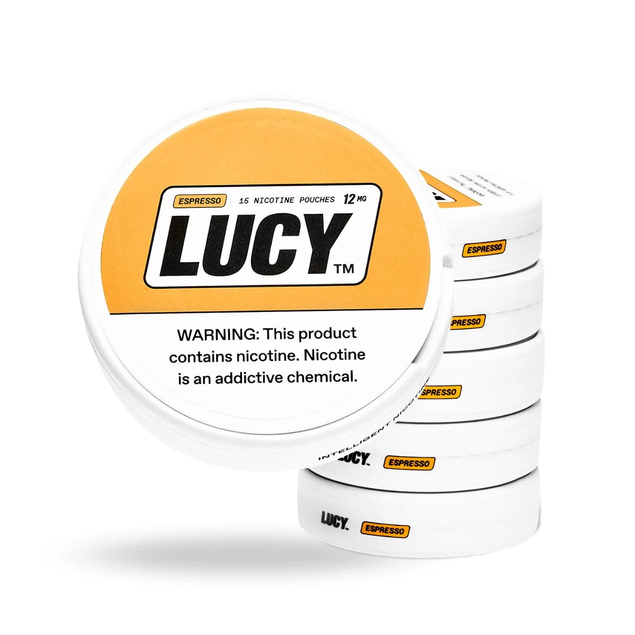 Lucy Nicotine Pouches - 5PK Espresso - 12MG