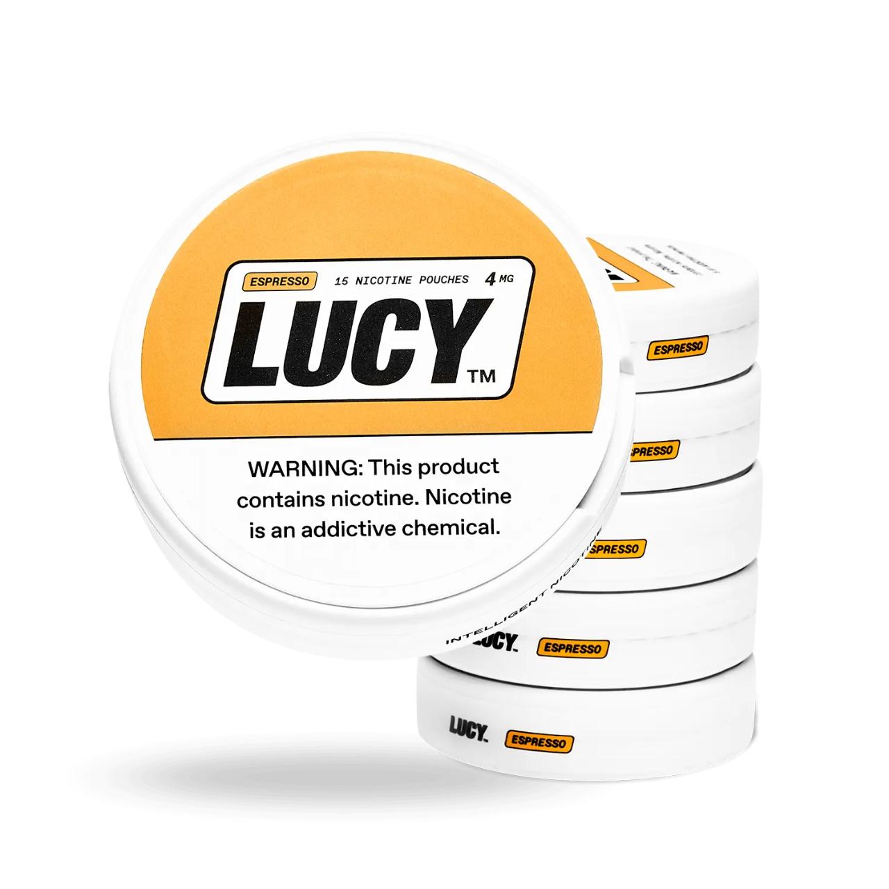 Lucy Nicotine Pouches - 5PK Espresso - 4MG