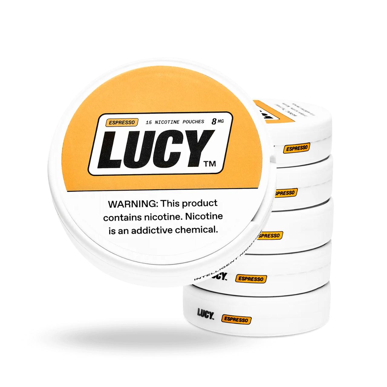 Lucy Nicotine Pouches - 5PK Espresso - 8MG