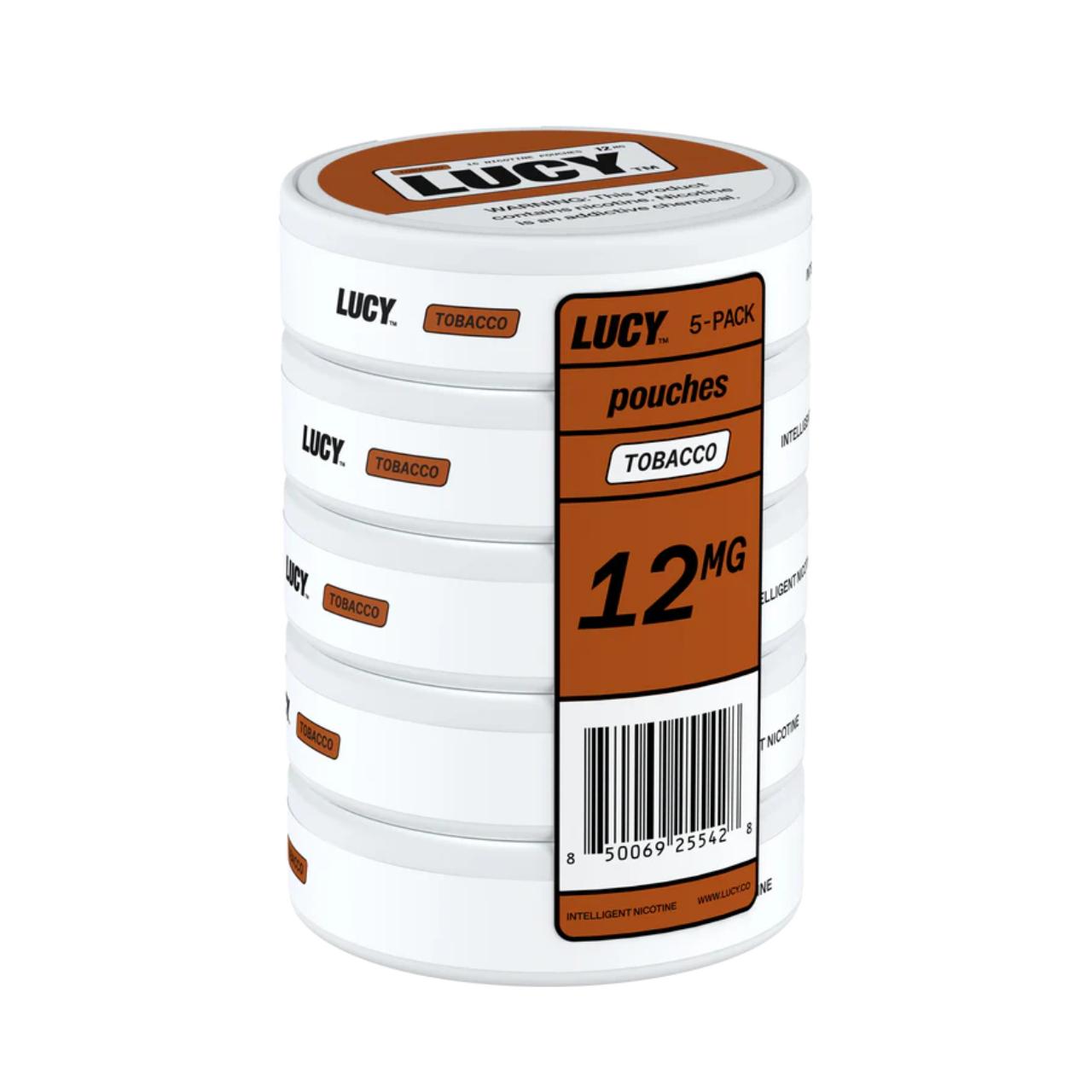 Lucy Nicotine Pouches - 5PK Tobacco 12mg