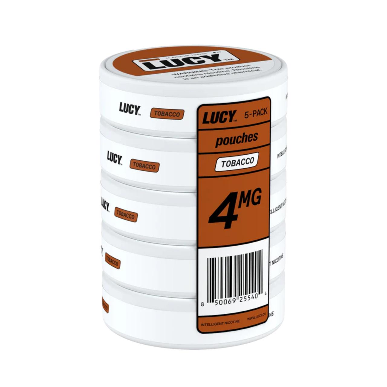 Lucy Nicotine Pouches - 5PK Tobacco 4mg