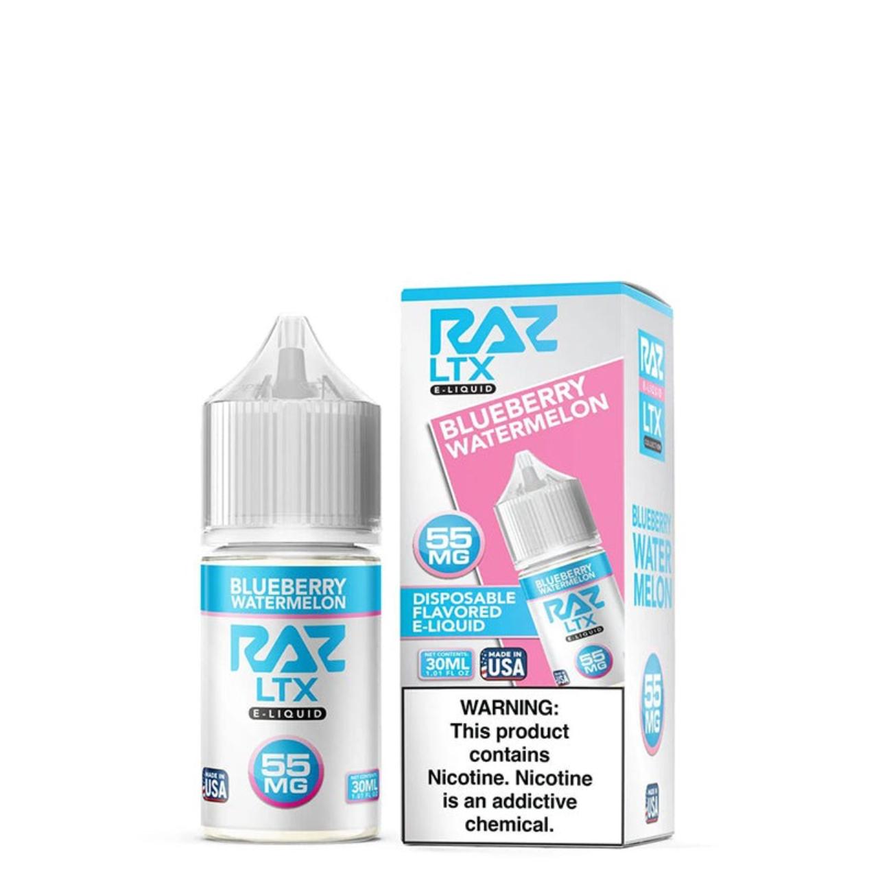 Pod Juice X Raz LTX Blueberry Watermelon Tobacco Free Nicotine 30ml Salt E-Juice Pod Juice X Raz LTX Blueberry Watermelon Tobacco Free Nicotine 30ml Salt E-Juice