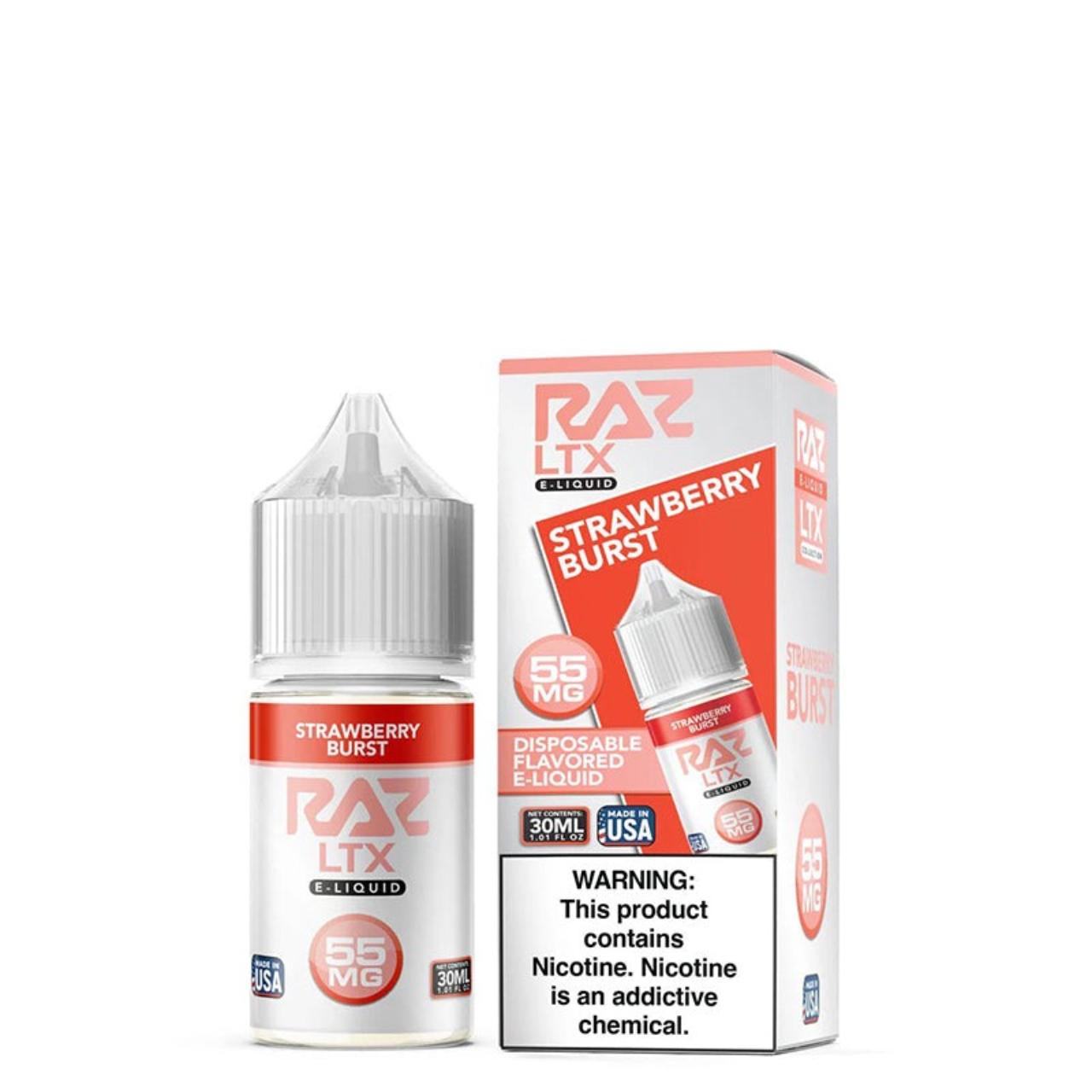 Pod Juice X Raz LTX Strawberry Burst Tobacco Free Nicotine 30ml Salt E-Juice Pod Juice X Raz LTX Strawberry Burst Tobacco Free Nicotine 30ml Salt E-Juice