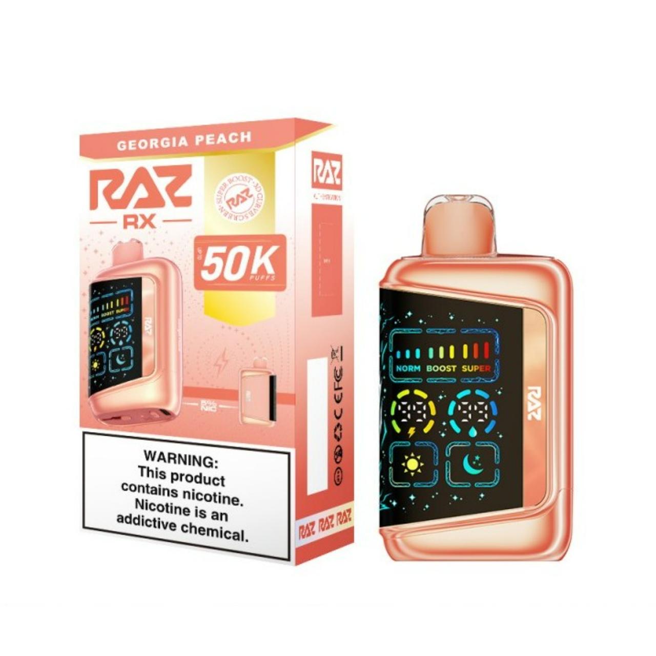 RAZ RX 50K Puff Disposable Georgia Peach - Classic Edition RAZ RX 50K Puff Disposable Georgia Peach - Classic Edition