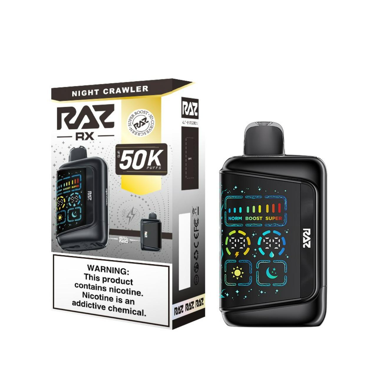 RAZ RX 50K Puff Disposable Night Crawler - Classic Edition RAZ RX 50K Puff Disposable Night Crawler - Classic Edition