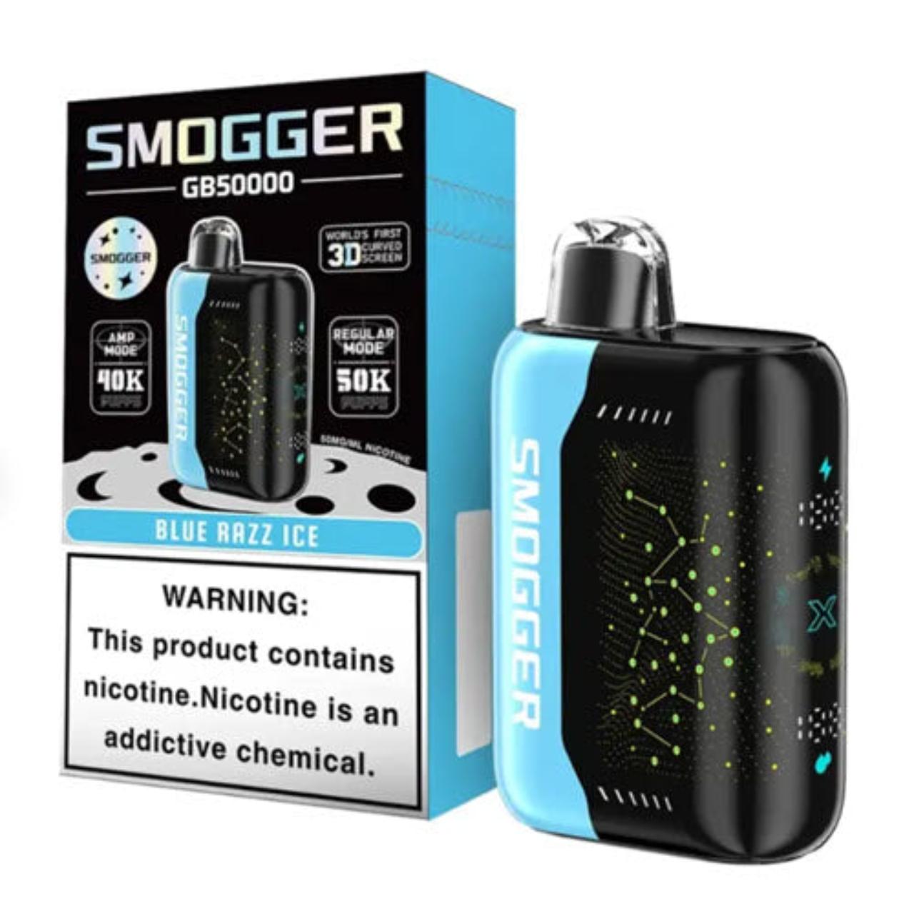 Smogger GB50000 Disposable (50000 Puffs) - blue_razz_ice Smogger GB50000 Disposable (50000 Puffs) - blue_razz_ice