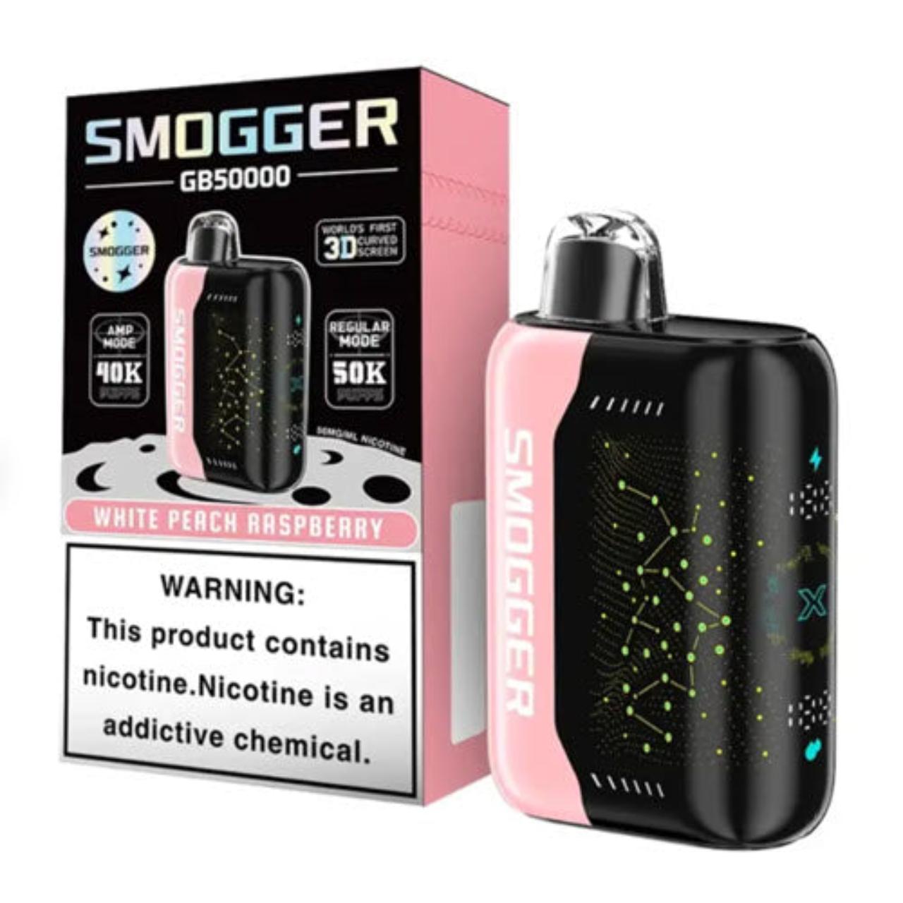 Smogger GB50000 Disposable (50000 Puffs) - white_peach_raspberry Smogger GB50000 Disposable (50000 Puffs) - white_peach_raspberry