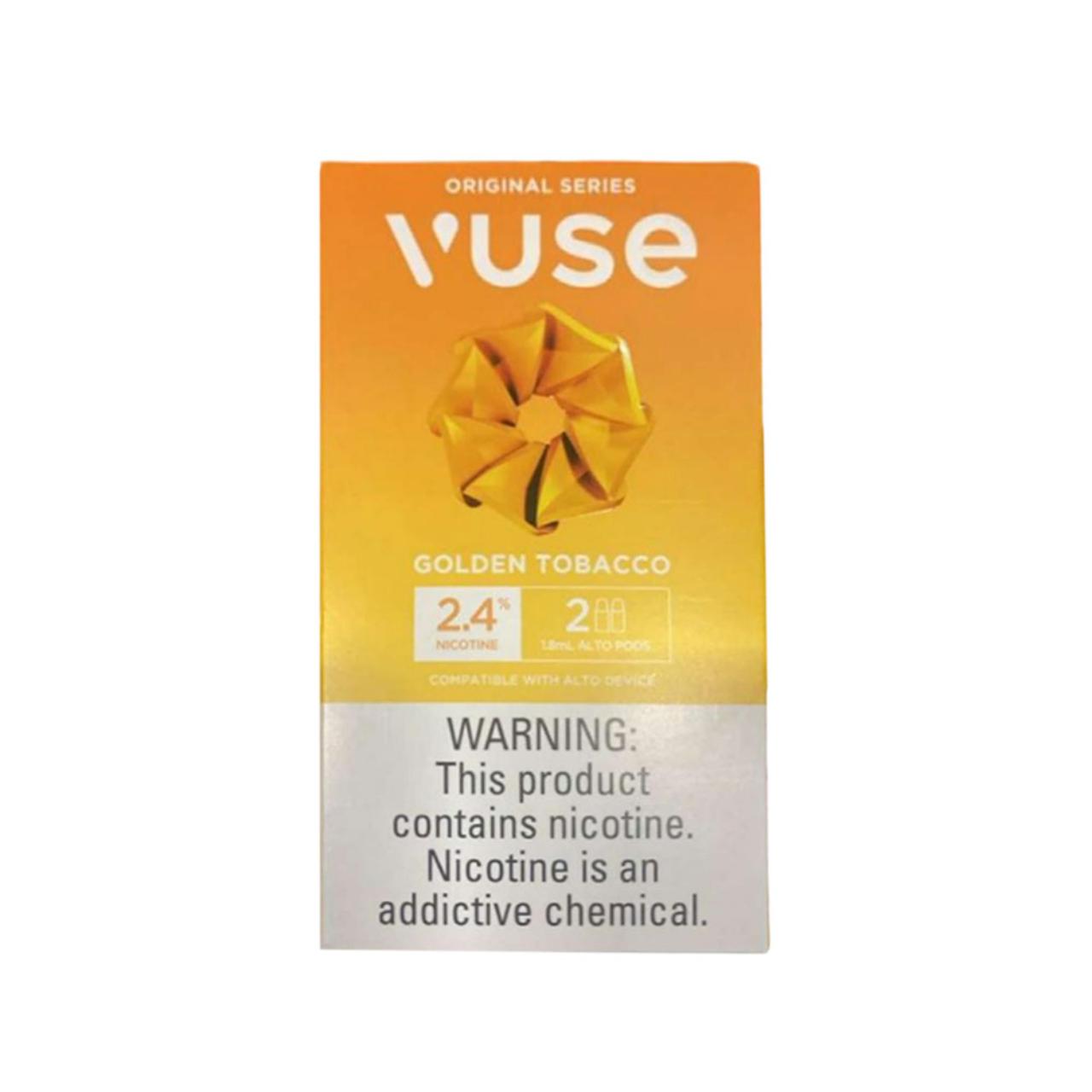 Vuse Alto Prefilled Replacement Pod 1.8ML 2.4% (Pack of 2) Golden Tobacco Vuse Alto Prefilled Replacement Pod 1.8ML 2.4% (Pack of 2) Golden Tobacco