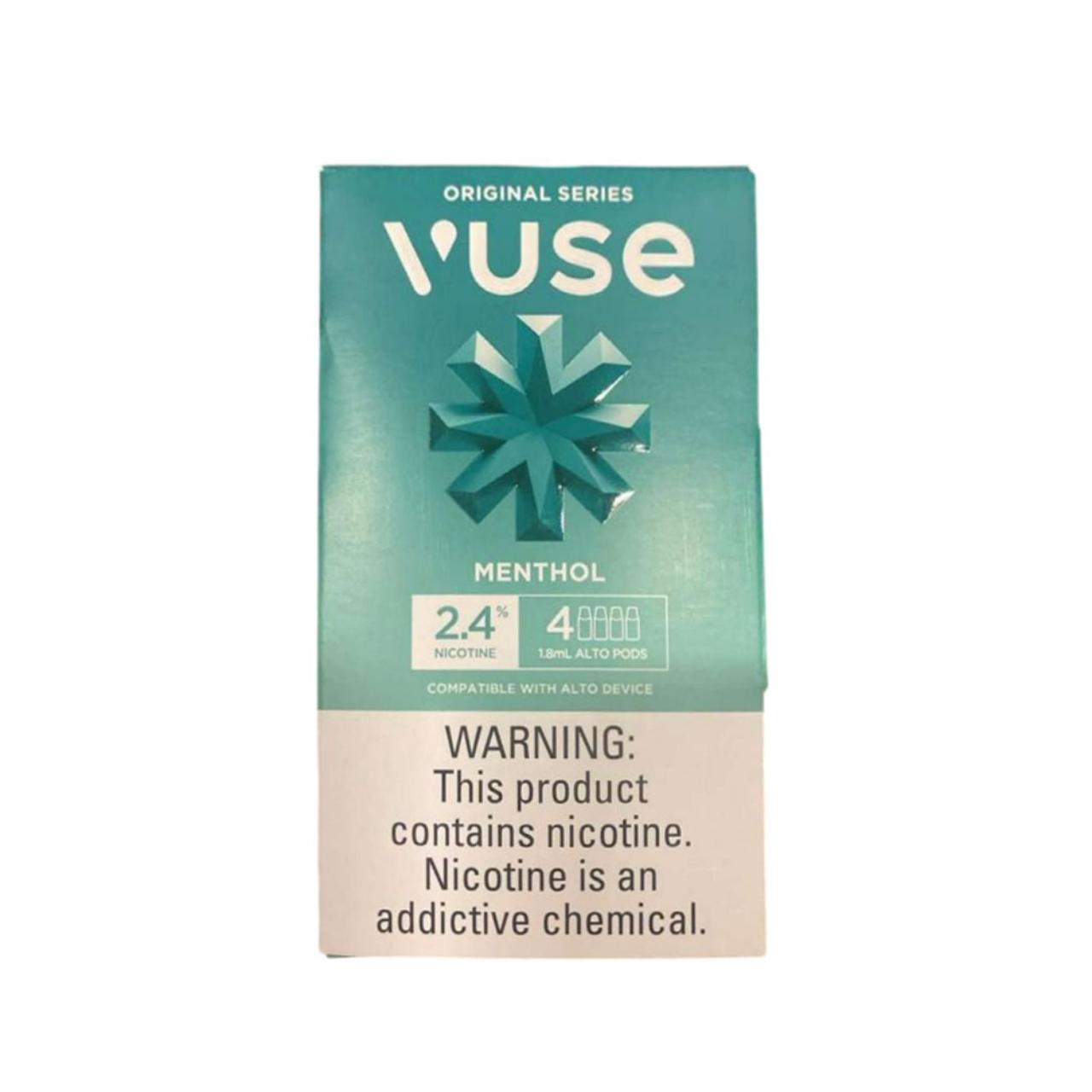 Vuse Alto Prefilled Replacement Pod 1.8ML 2.4% (Pack of 4) Menthol Vuse Alto Prefilled Replacement Pod 1.8ML 2.4% (Pack of 4) Menthol