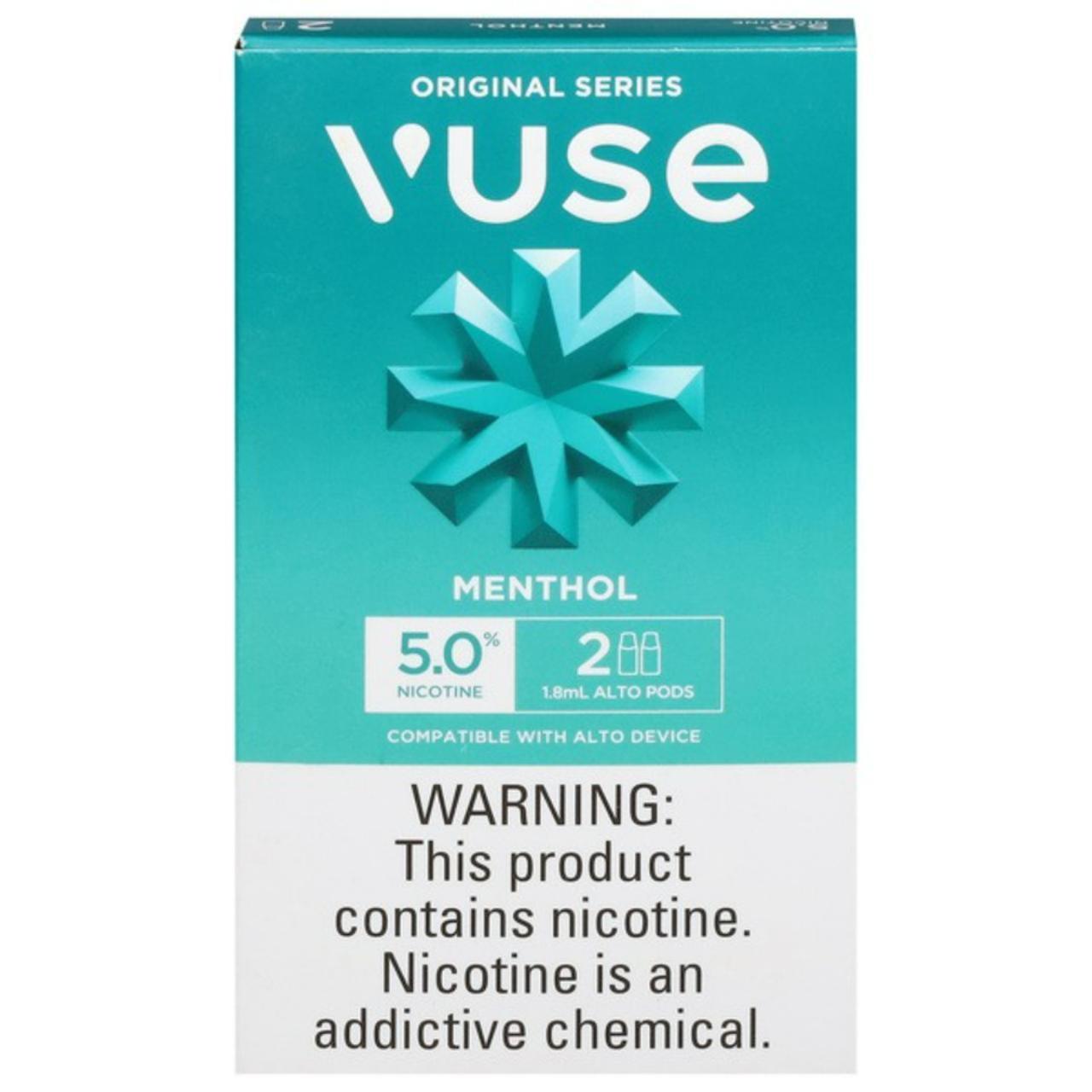 Vuse Alto Prefilled Replacement Pod 1.8ML - 5.0% - (Pack of 2) Menthol