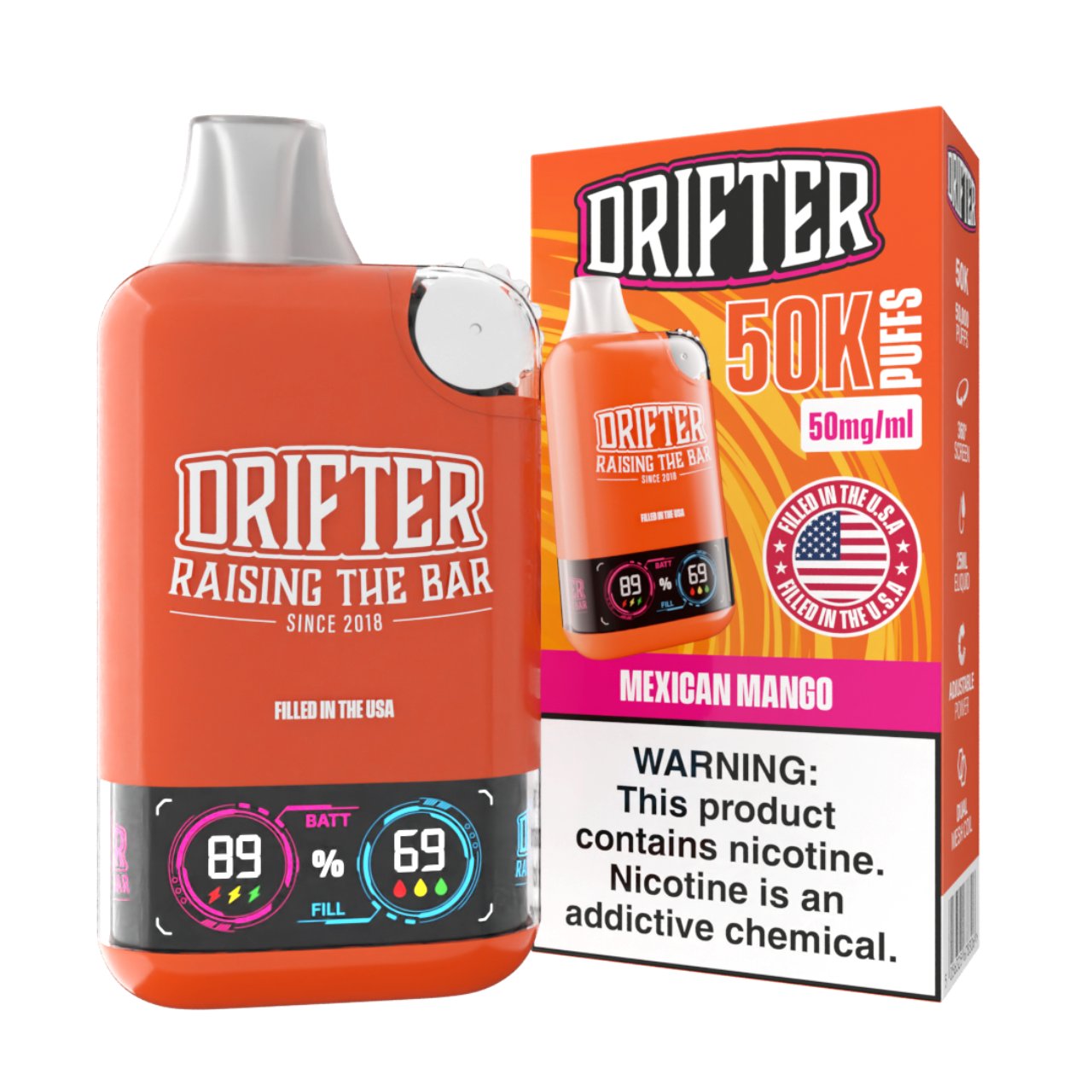 Drifter Bar 50K Puff Disposable Mexican Mango Drifter Bar 50K Puff Disposable Mexican Mango