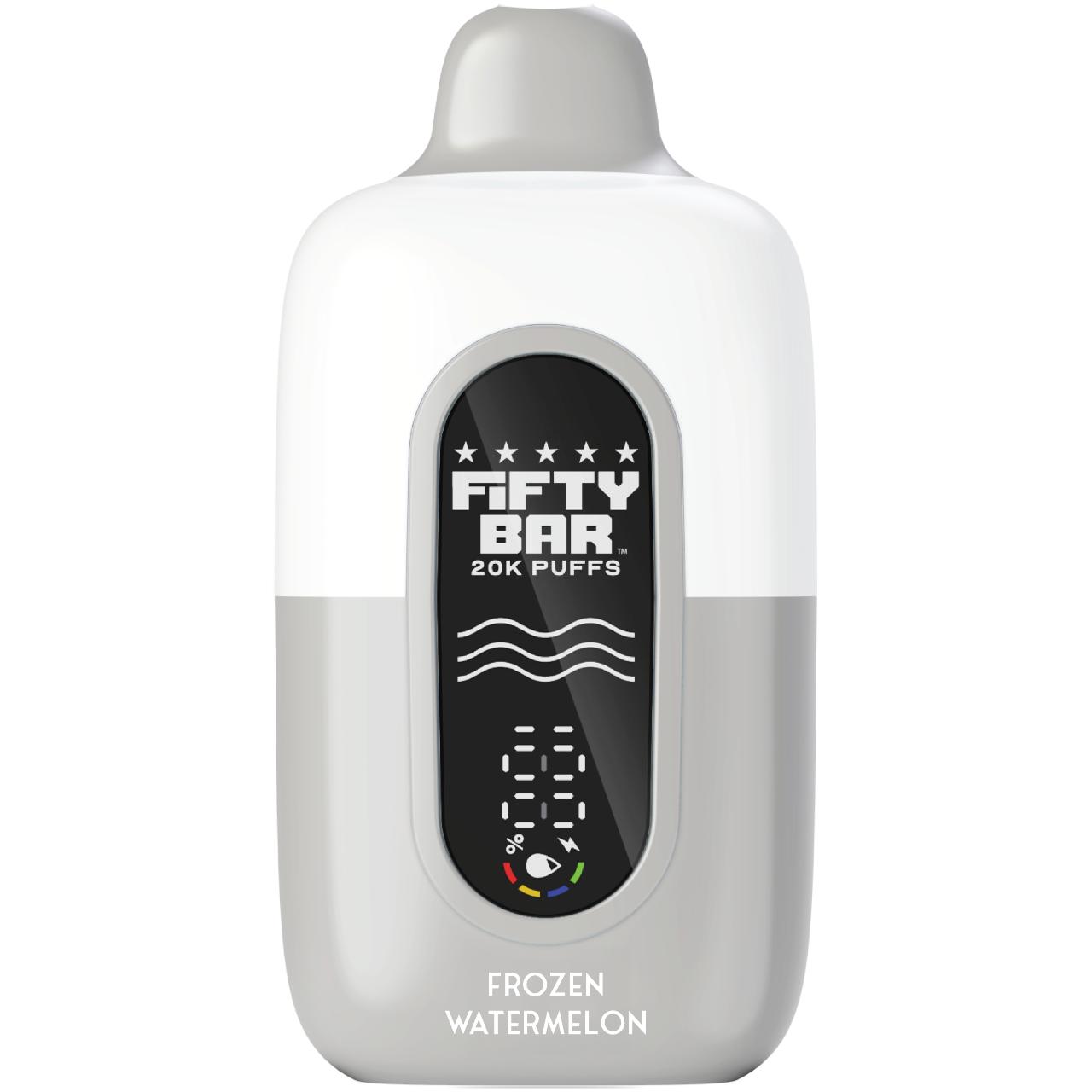 Fifty Bar V2 Silver Series 2% 20000 Puff Disposable Frozen Watermelon