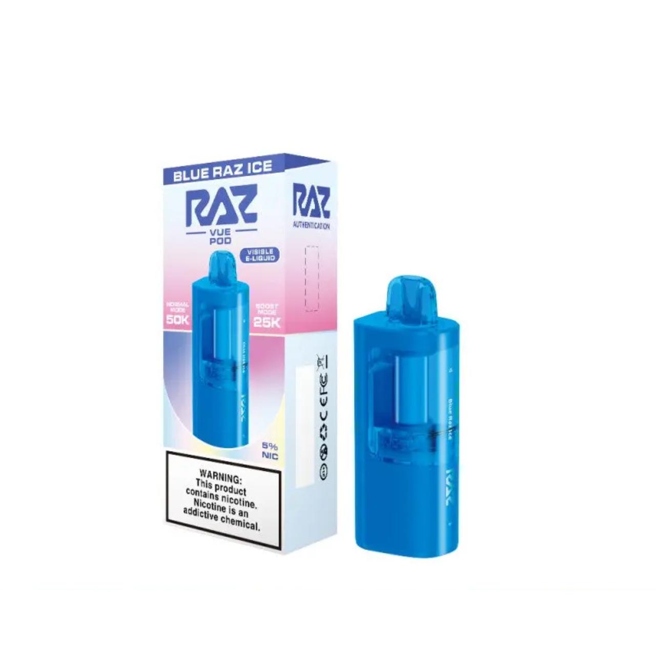 Geek Vape Raz VUE 50K Replacement Pod Cartridge 1PK-Blue Raz Ice