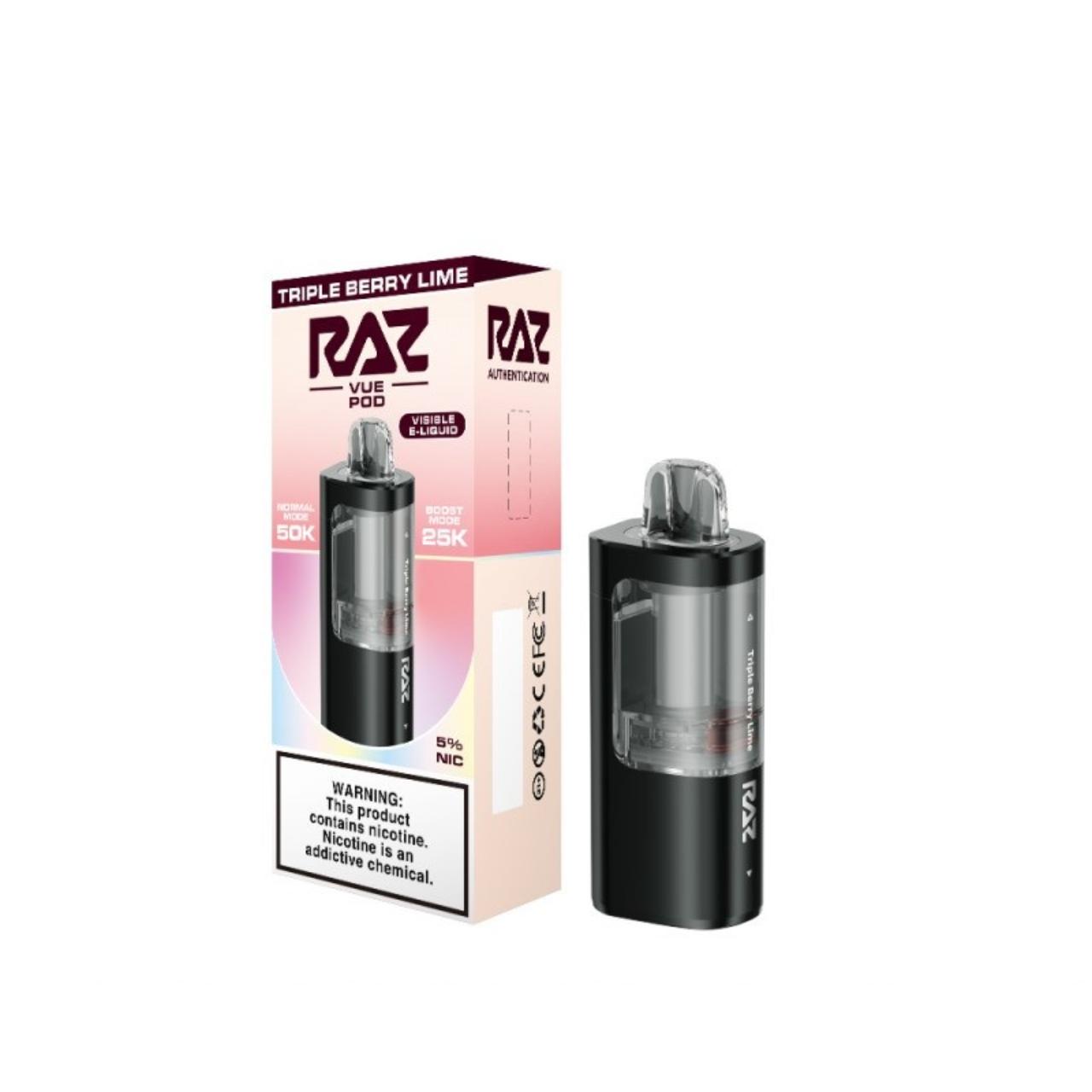 Geek Vape Raz VUE 50K Replacement Pod Cartridge 1PK-Triple Berry Lime