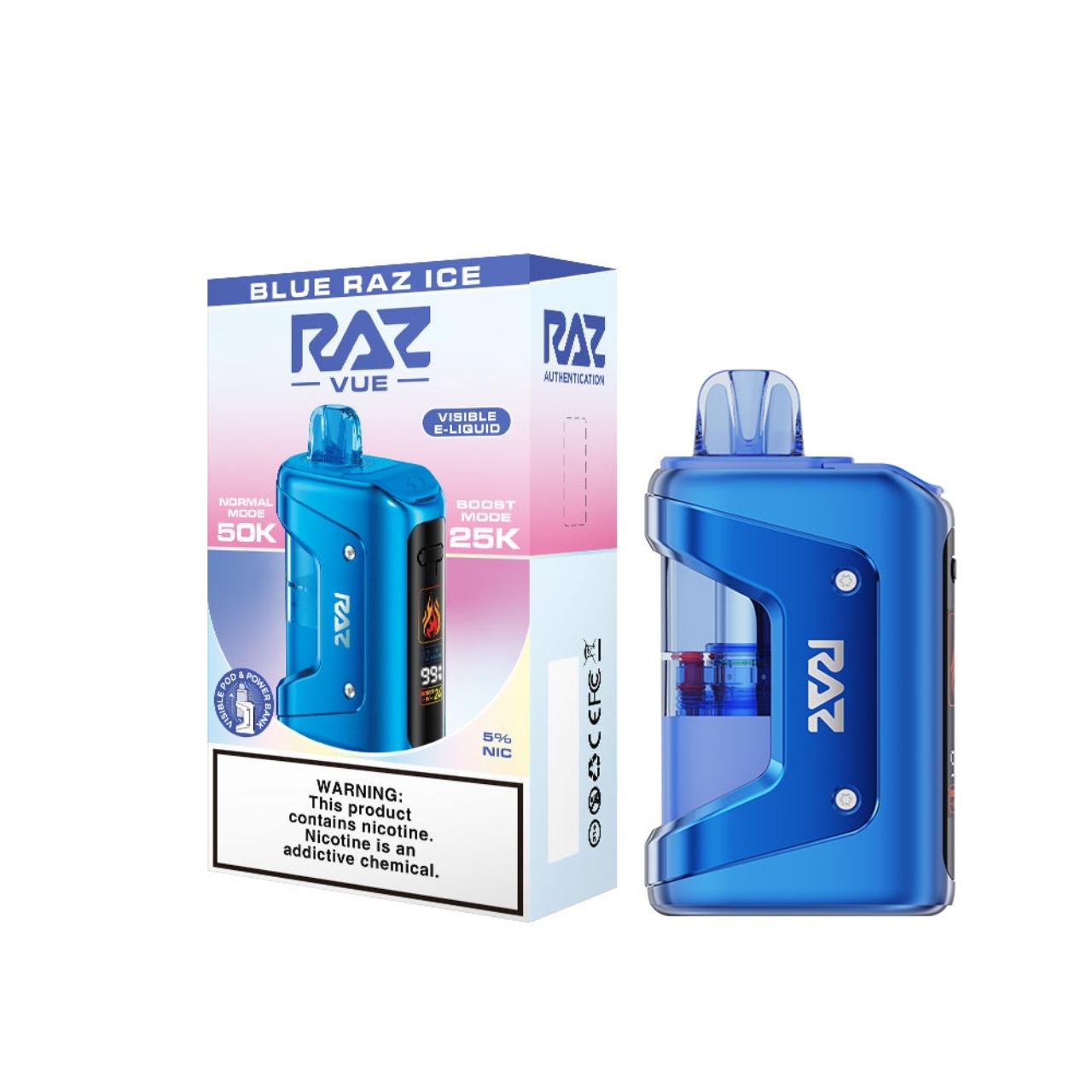 Geek Vape Raz VUE Kit 50K Puff Disposable-Blue Raz Ice