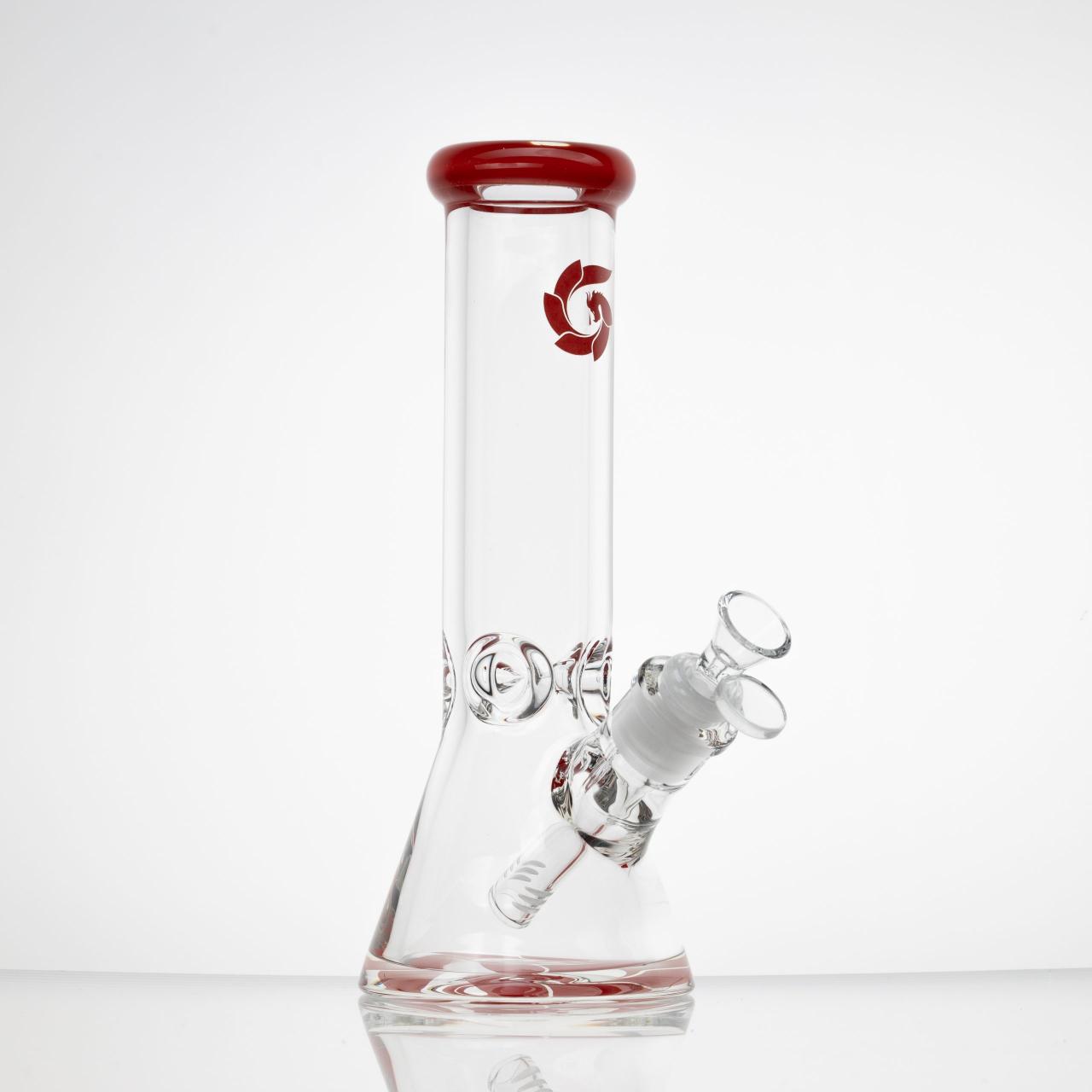 Hillside Water Pipes Beaker 9MM Red Hillside Water Pipes Beaker 9MM Red