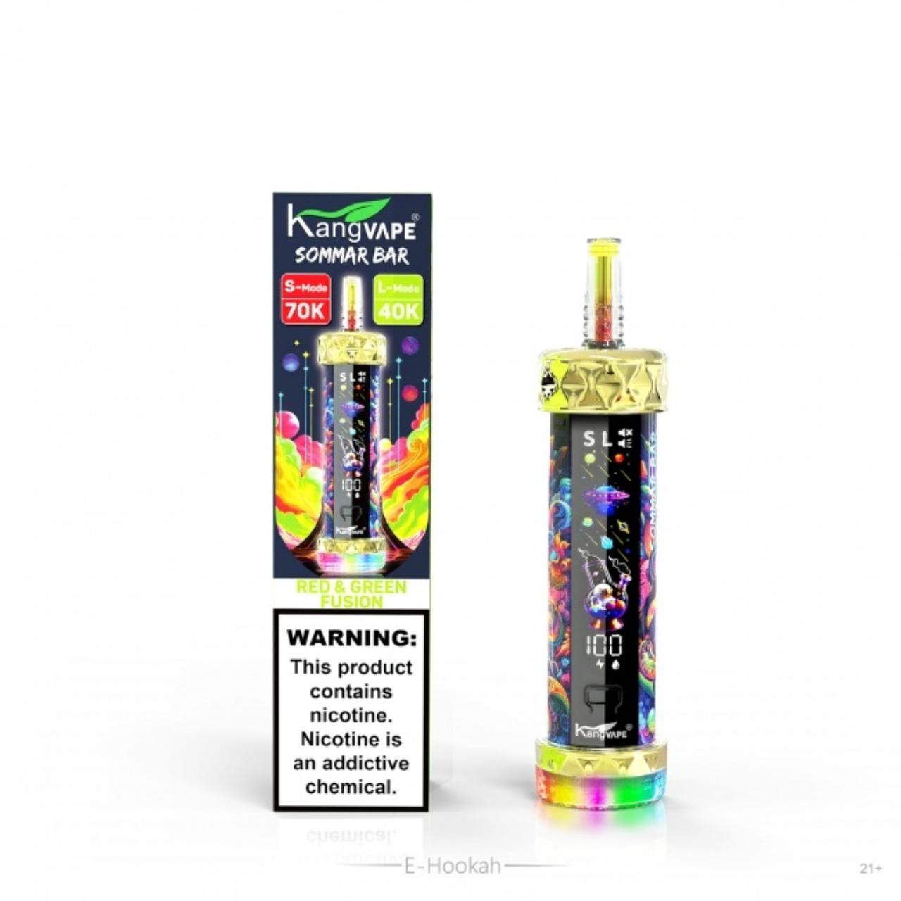 Kangvape Sommar Bar 70K Puff Disposable-Red & Green Fusion
