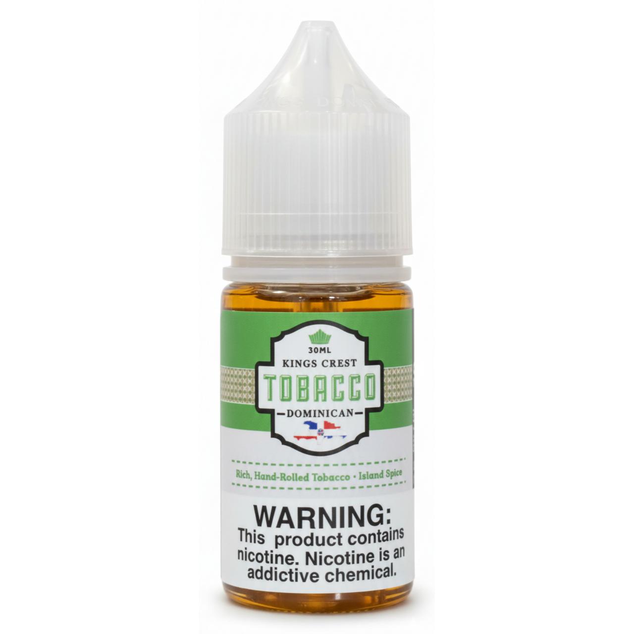 King's Crest Salts Dominican Tobacco 30ml E-Juice