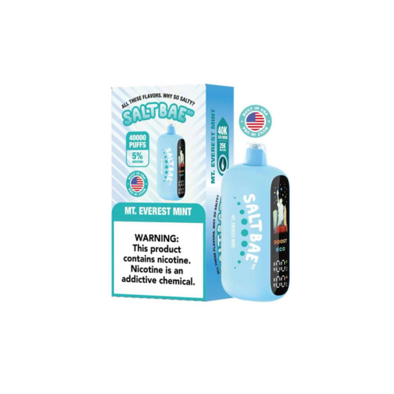 Salt Bae 50 40K Puff Disposable MT. Everest Mint