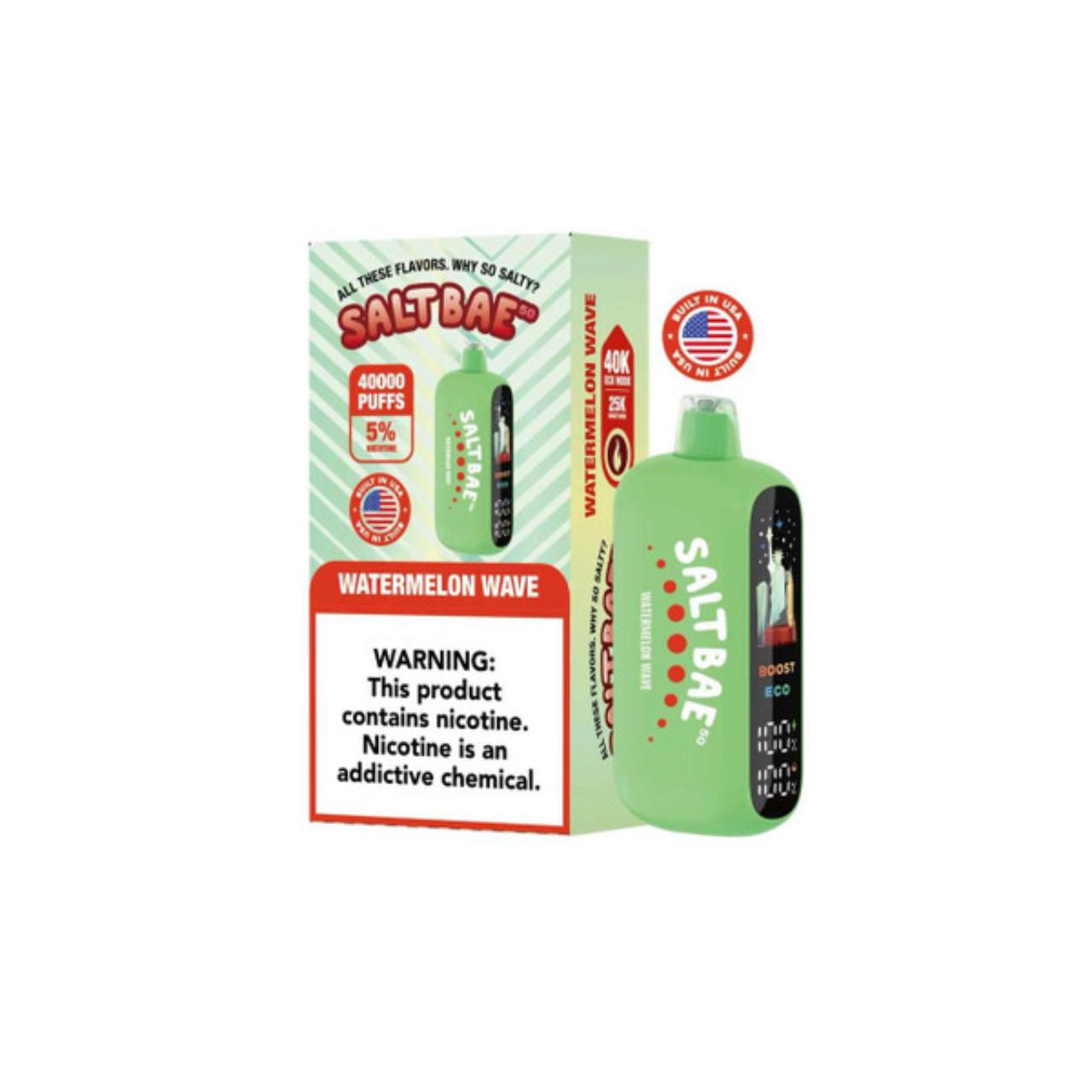 Salt Bae 50 40K Puff Disposable Watermelon Wave