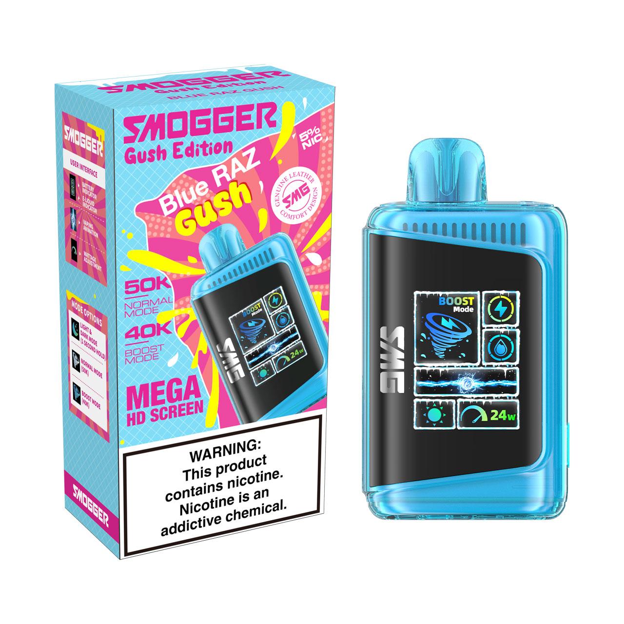 Smogger SG50000 Disposable Blue Raz Gush