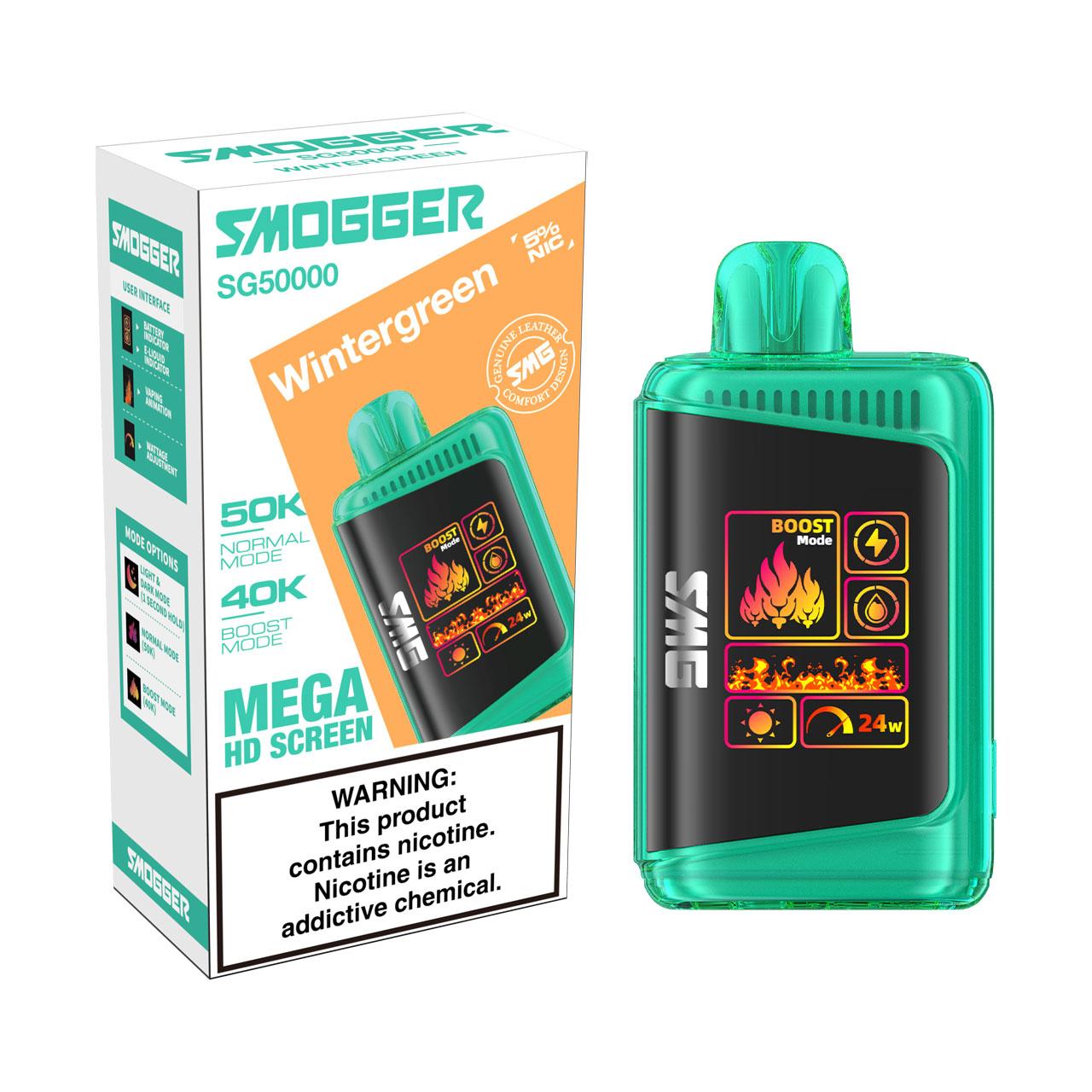 Smogger SG50000 Disposable Wintergreen