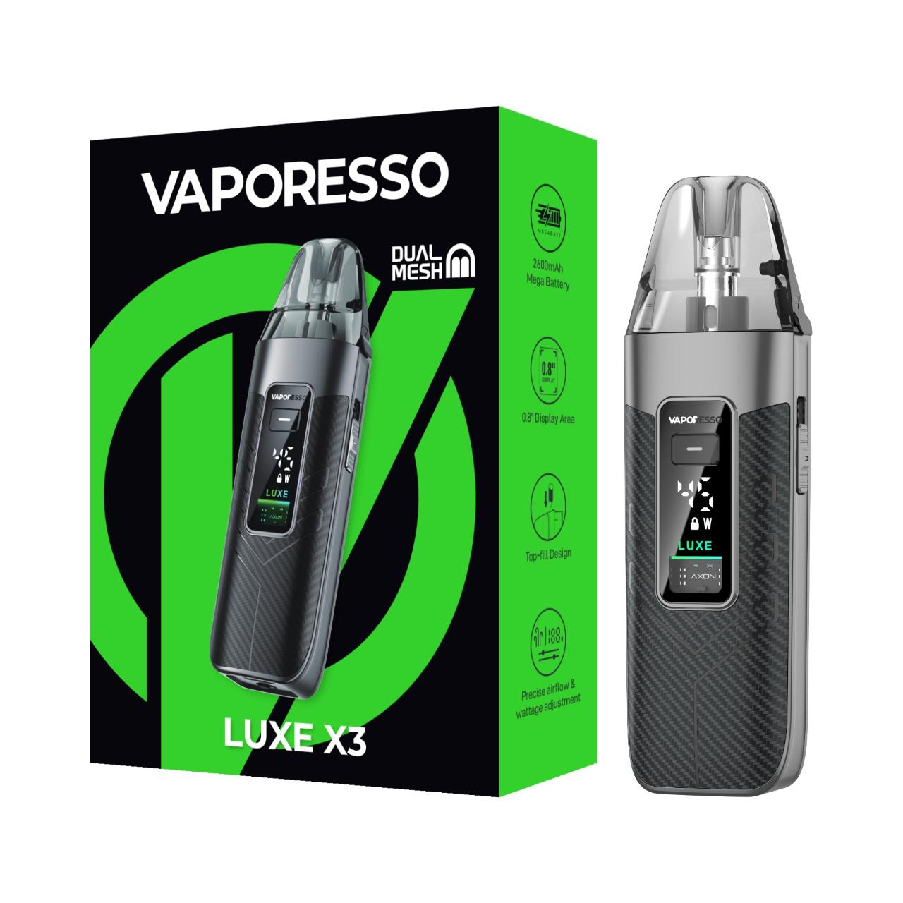 Vaporesso Luxe X3 Kit Carbon Black Vaporesso Luxe X3 Kit Carbon Black