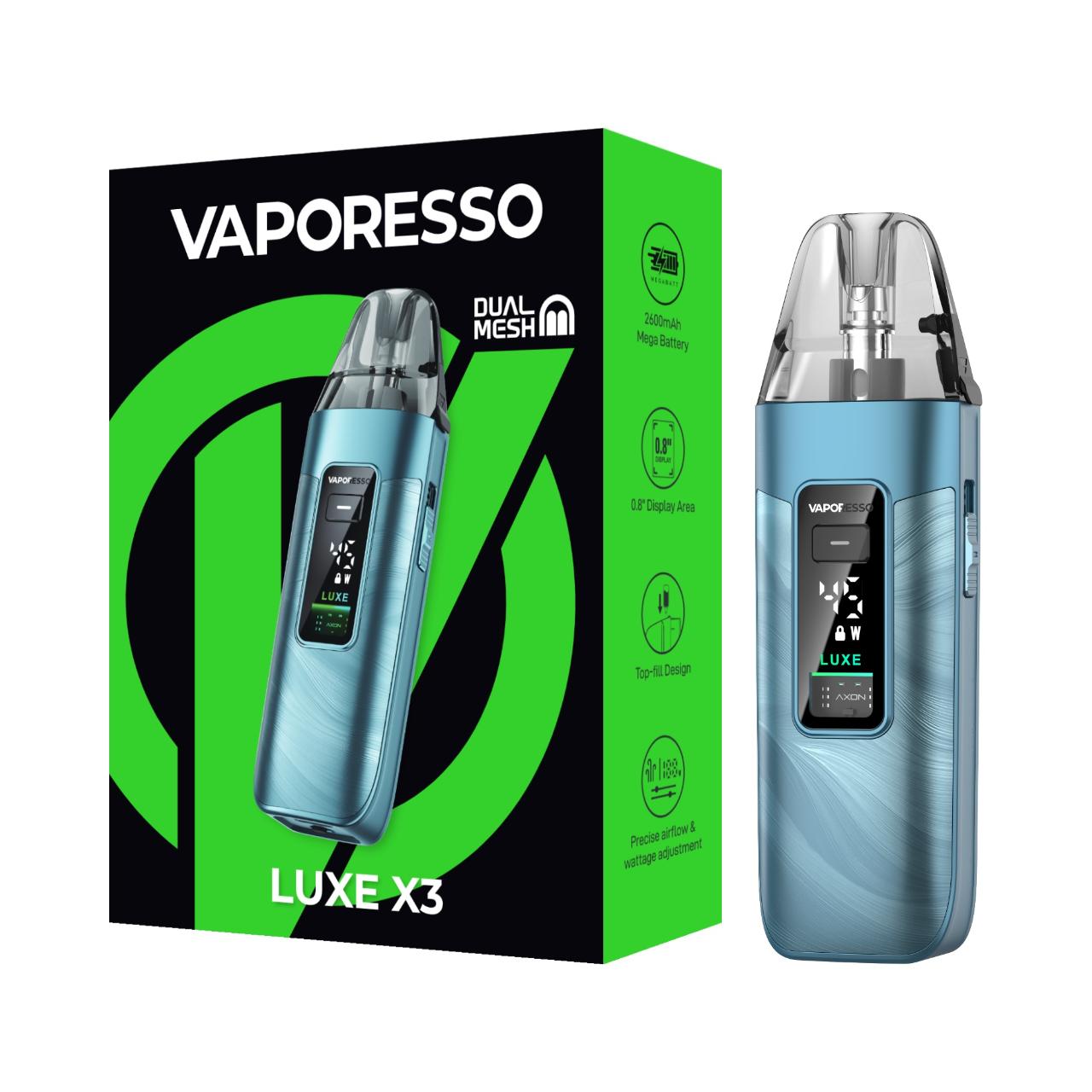 Vaporesso Luxe X3 Kit Fluid Blue Vaporesso Luxe X3 Kit Fluid Blue