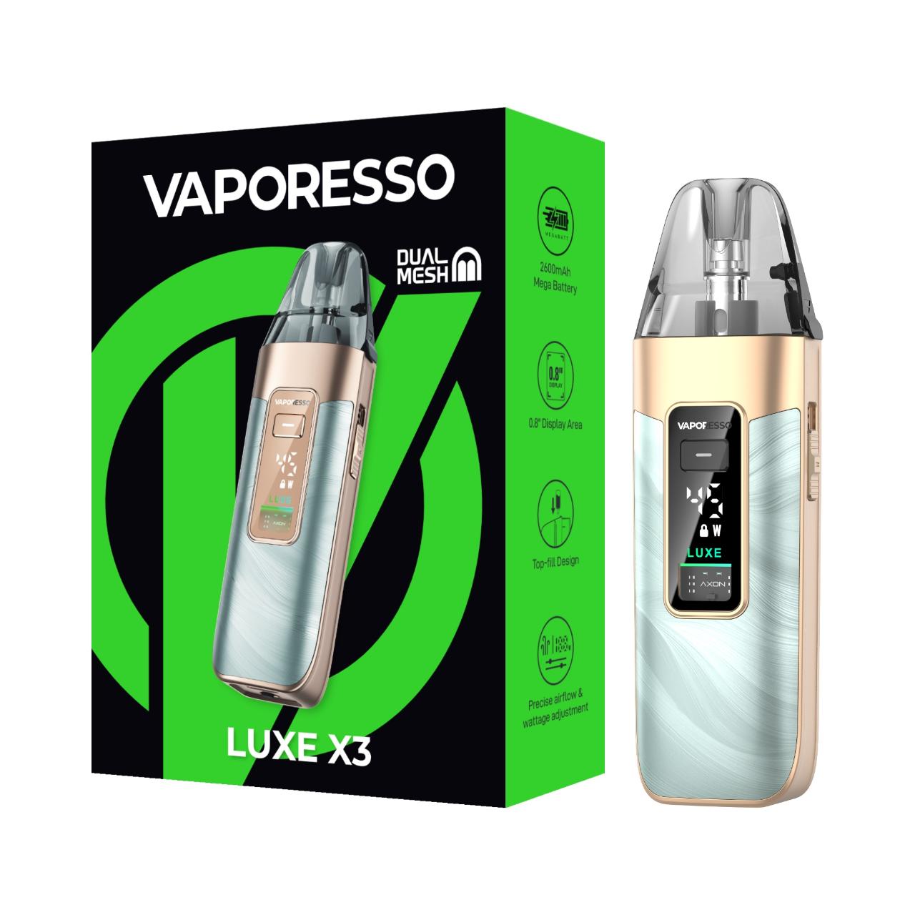 Vaporesso Luxe X3 Kit Fluid Green Vaporesso Luxe X3 Kit Fluid Green