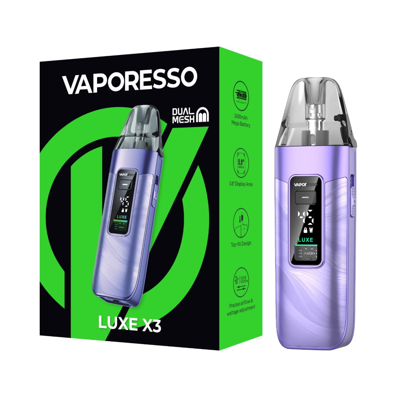 Vaporesso Luxe X3 Kit Fluid Purple Vaporesso Luxe X3 Kit Fluid Purple