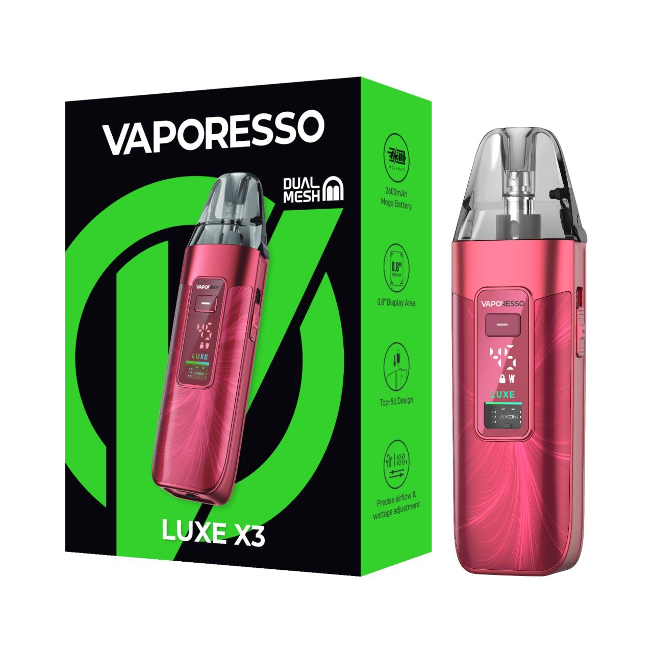 Vaporesso Luxe X3 Kit Sheer Red Vaporesso Luxe X3 Kit Sheer Red