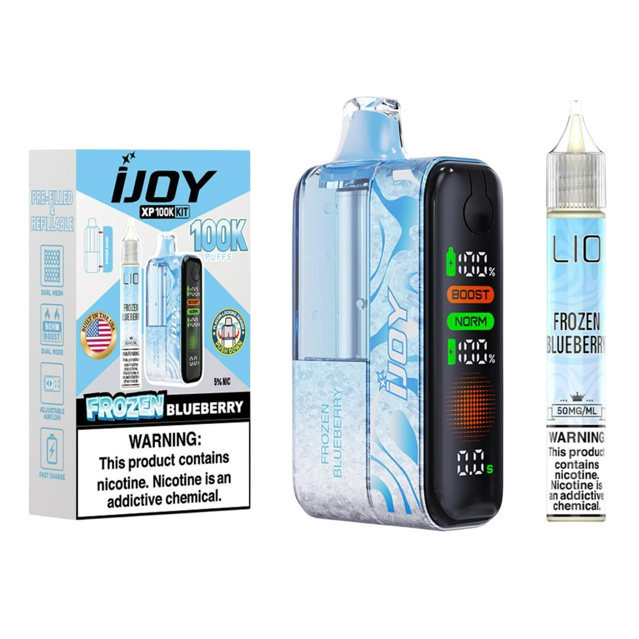 IJoy XP100K Puff Disposable Kit 15ml Bottle FROZEN BLUEBERRY