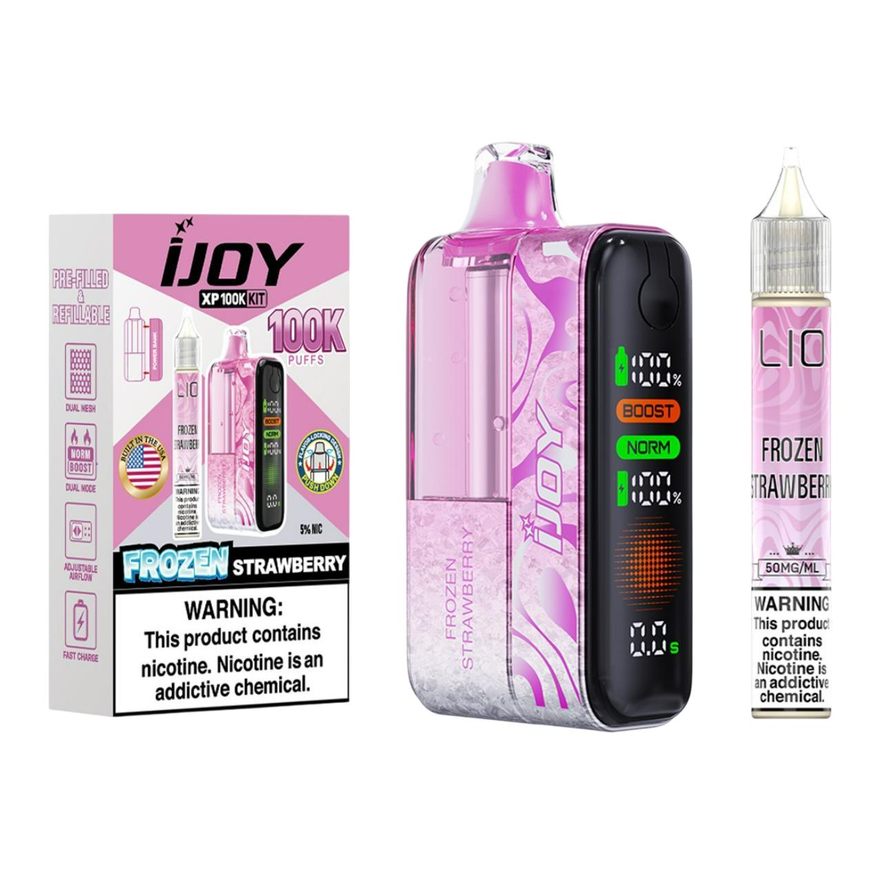 IJoy XP100K Puff Disposable Kit 15ml Bottle FROZEN STRAWBERRY