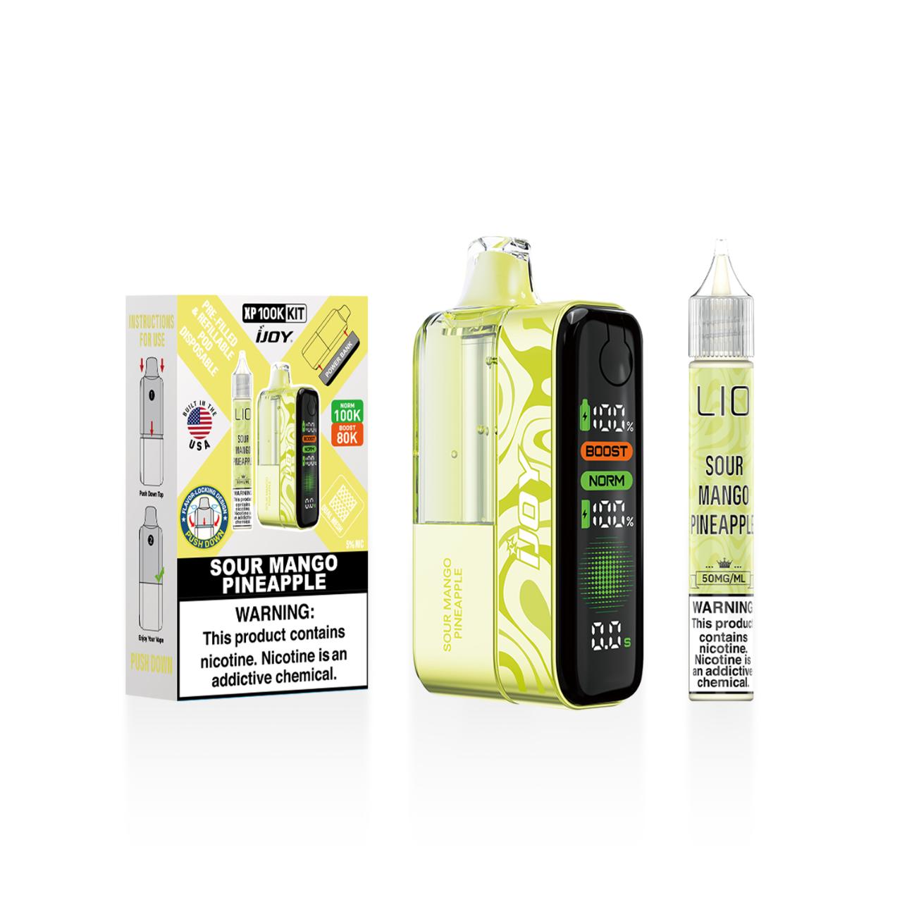 IJoy XP100K Puff Disposable Kit 15ml Bottle-Sour Mango pineapple