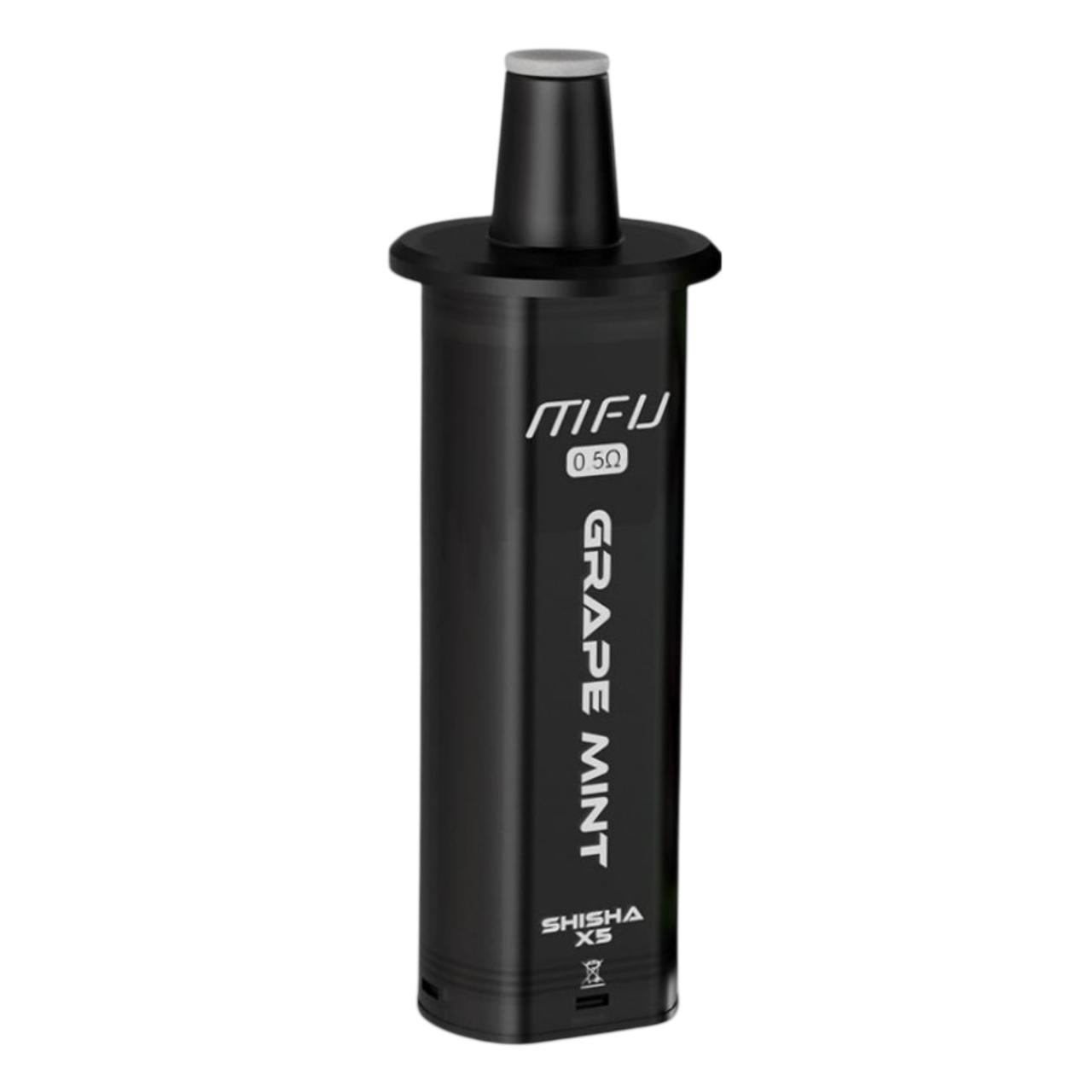 MFU SHISHA X5 Hookah 35K Replacement Pod - 1PK Grape Mint