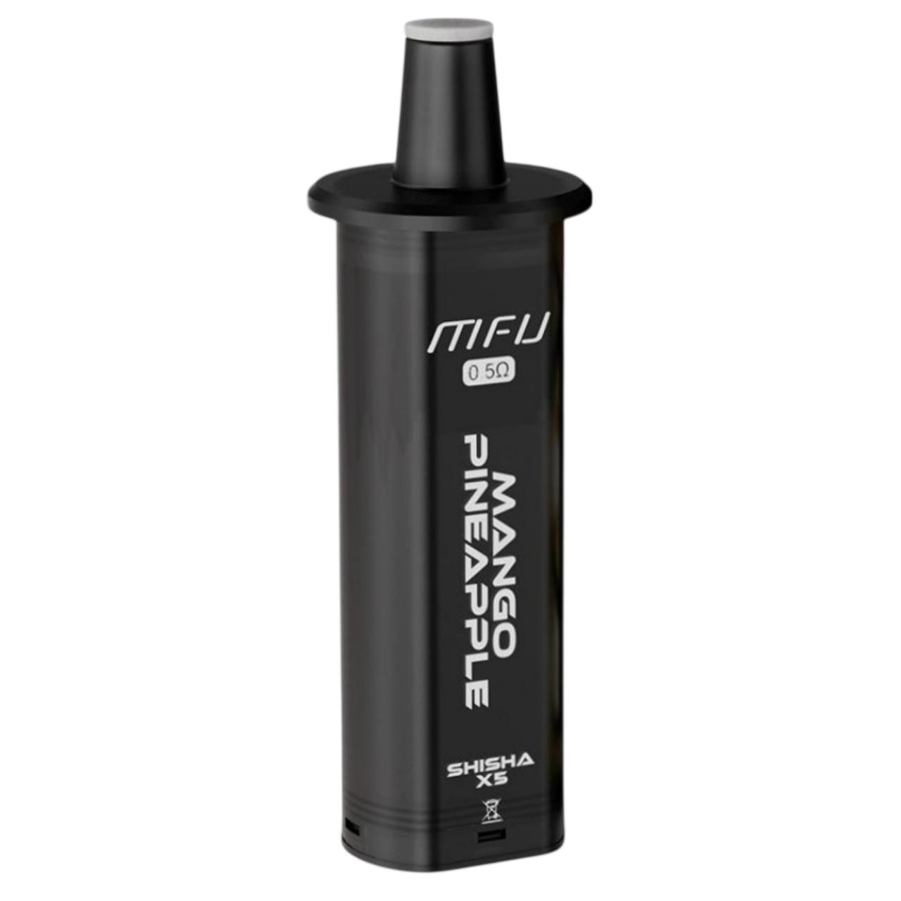 MFU SHISHA X5 Hookah 35K Replacement Pod - 1PK Mango Pineapple