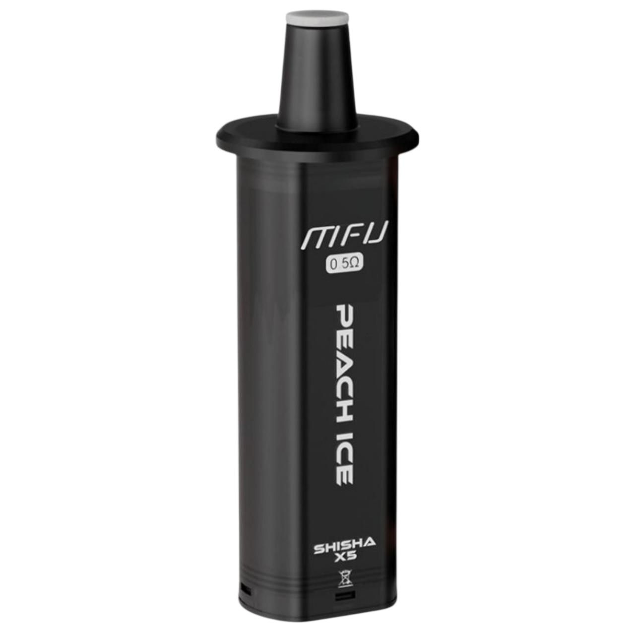 MFU SHISHA X5 Hookah 35K Replacement Pod - 1PK Peach Ice