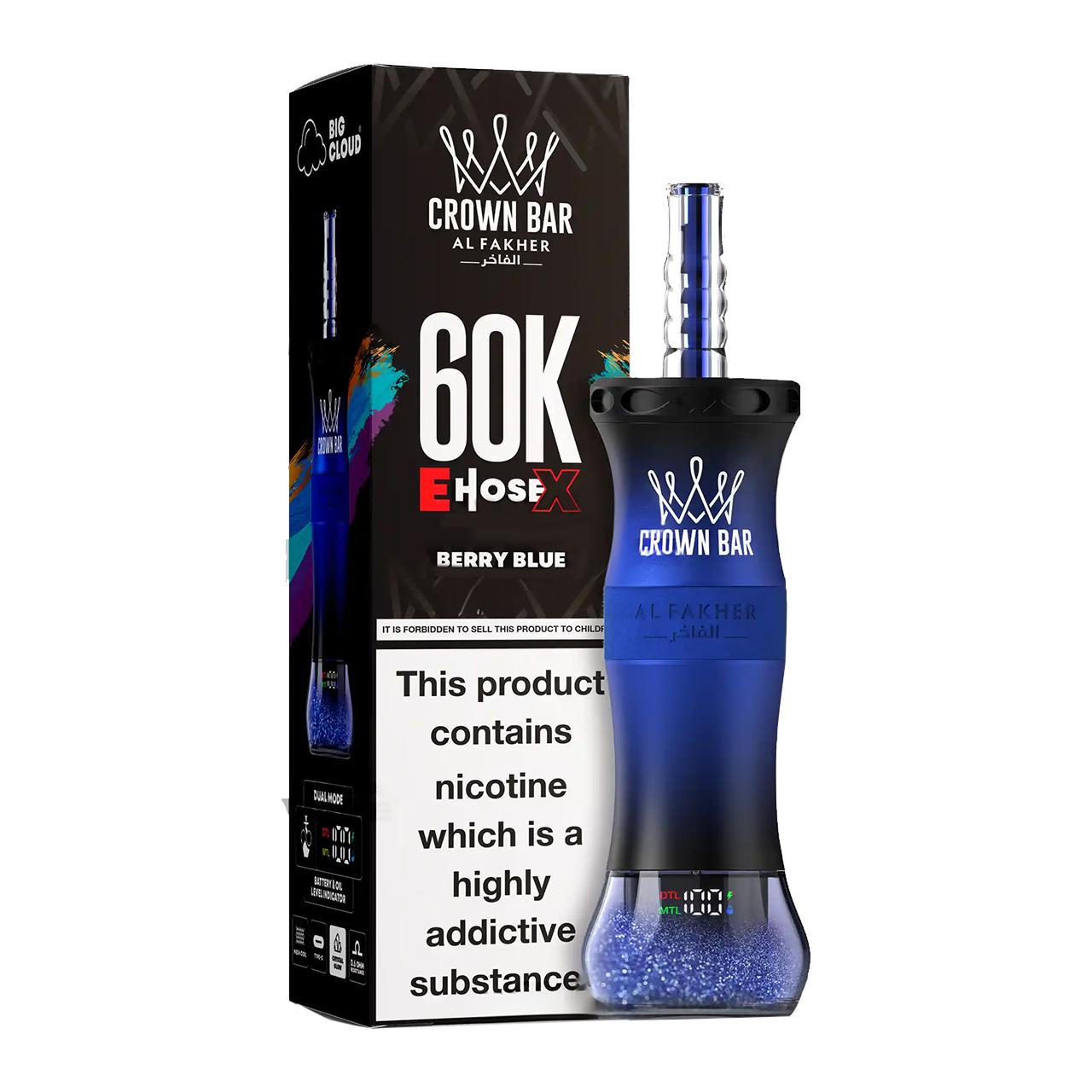 Al_Fakher_Crown_Bar_E_Hose_X_60K_Puff_Disposable-Berry_Blue Al_Fakher_Crown_Bar_E_Hose_X_60K_Puff_Disposable-Berry_Blue