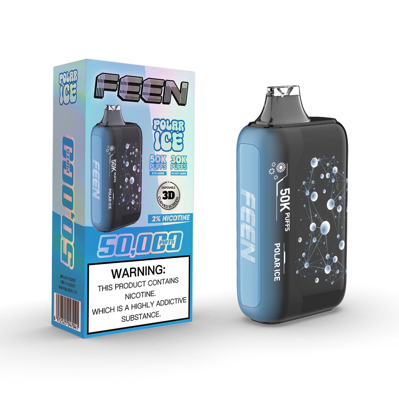 Feen 2% 50K Puff Disposable Polar ice Feen 2% 50K Puff Disposable Polar ice