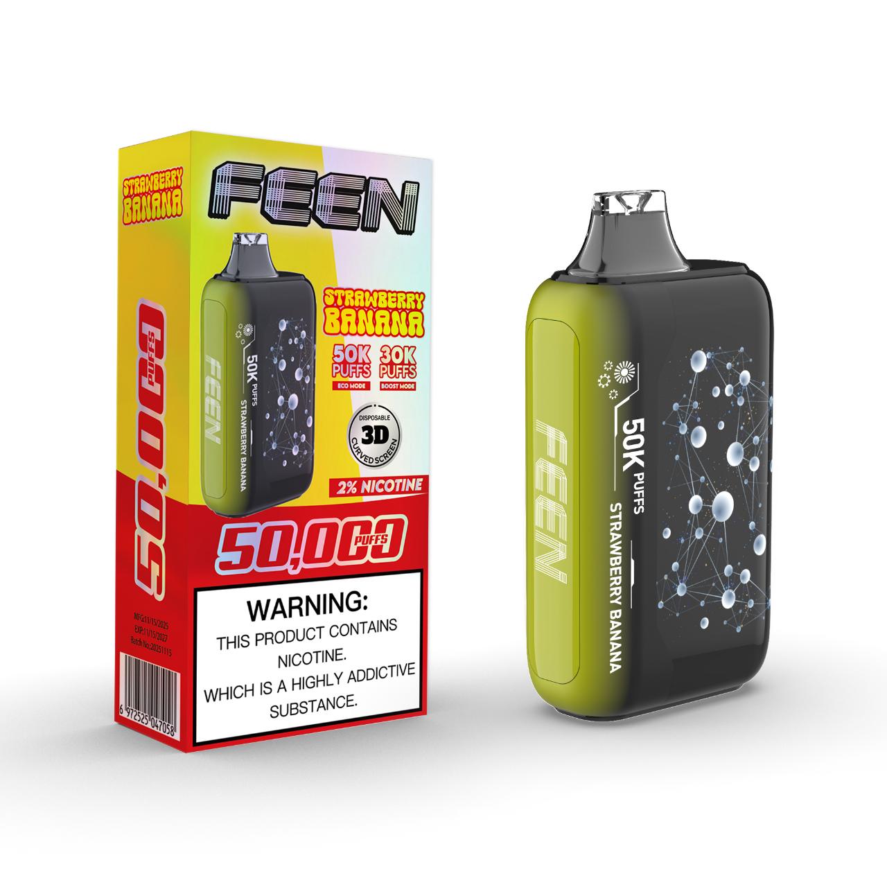 Feen 2% 50K Puff Disposable Strawberry banana Feen 2% 50K Puff Disposable Strawberry banana