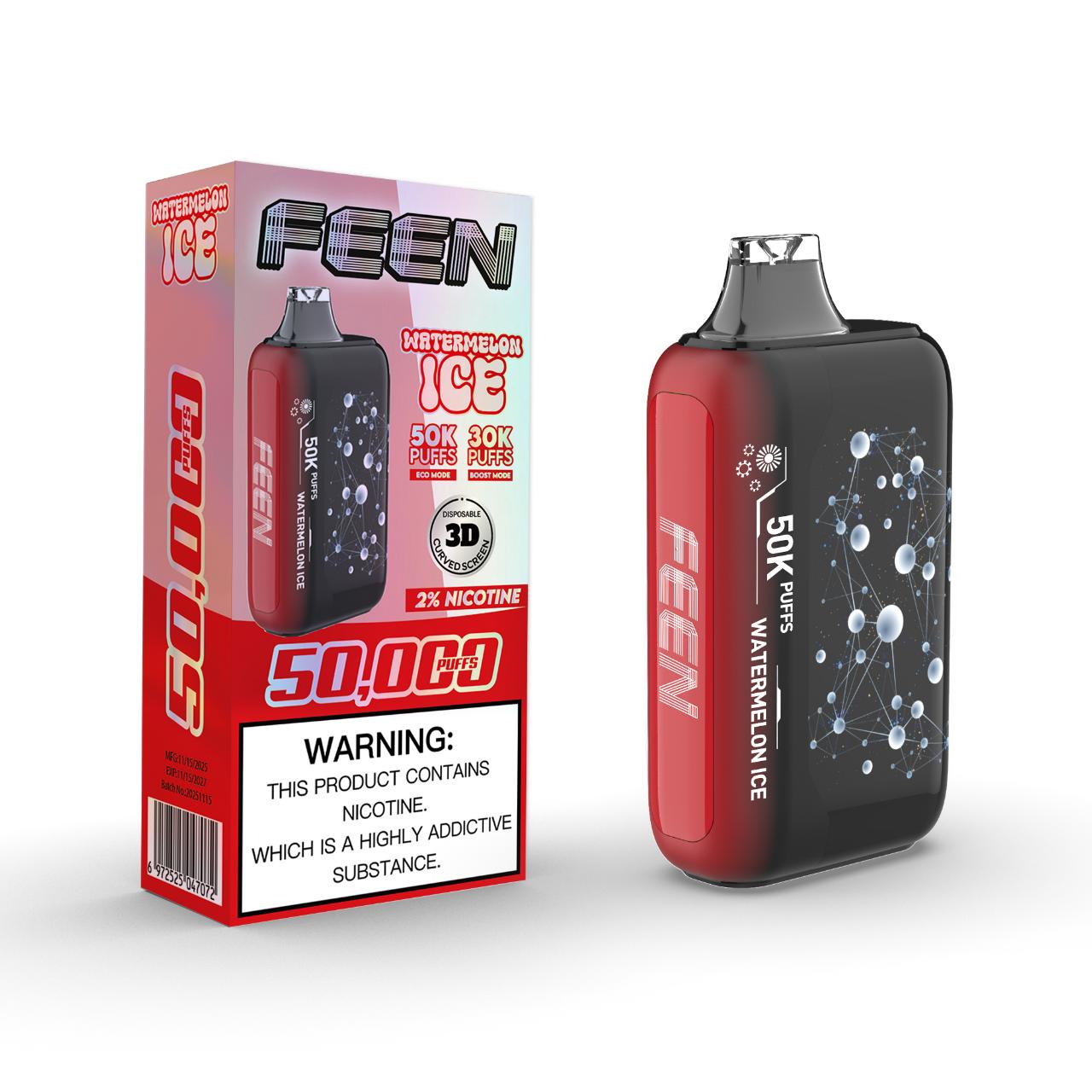 Feen 2% 50K Puff Disposable Watermelon ice Feen 2% 50K Puff Disposable Watermelon ice